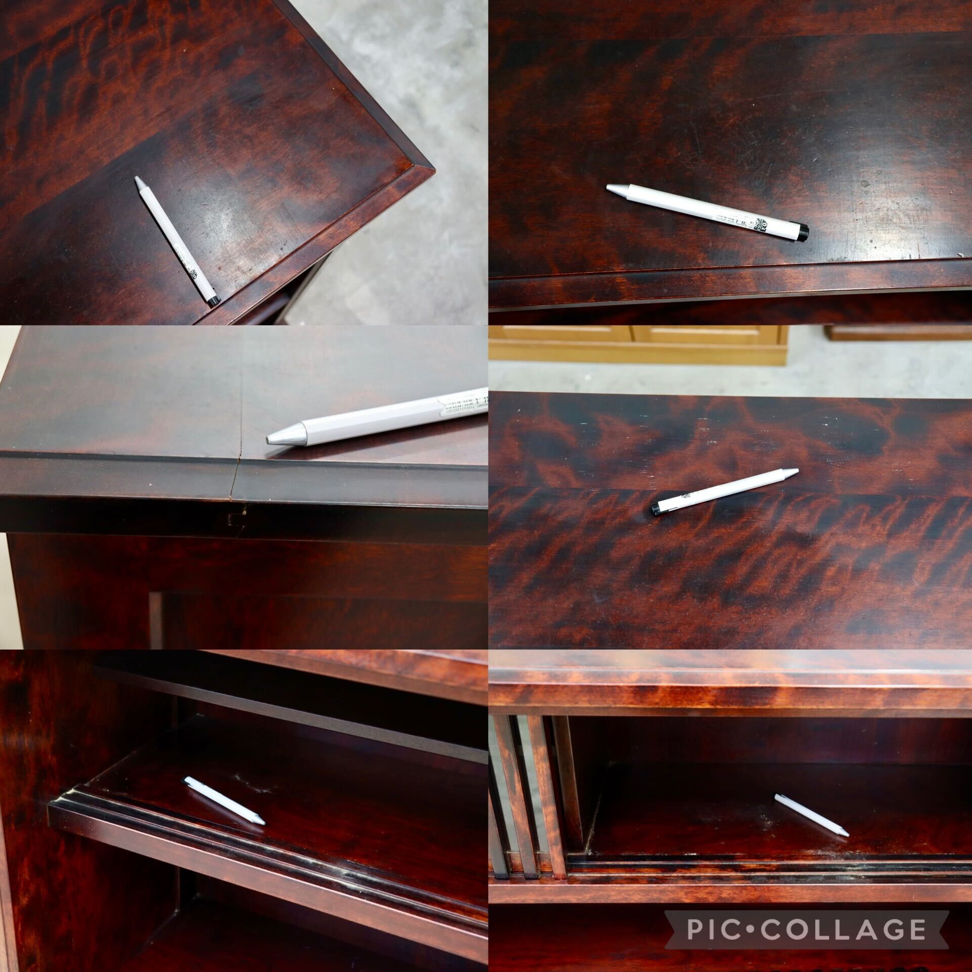 GMHS560○九州民芸家具 茶棚 飾り棚 サイドボード リビングボード キャビネット ミズメザクラ 無垢材 和家具 和モダン 古民家 定価約45万