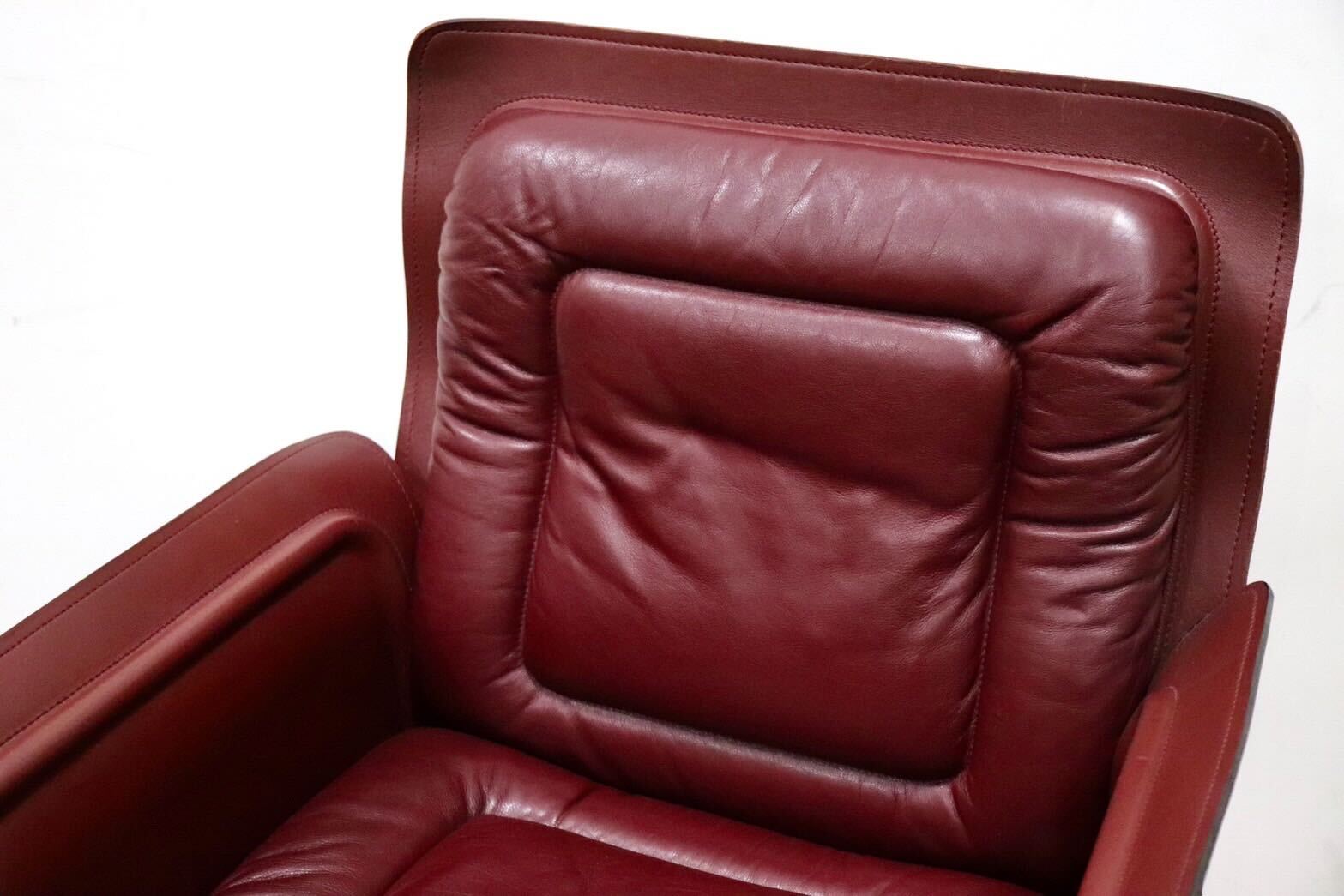 GMGK540F○i4Mariani / クアトロマリアーニ メトーラ イタリア製 ラウンジチェア エグゼクティブチェア 総革 約33万 検)カッシーナ B&B