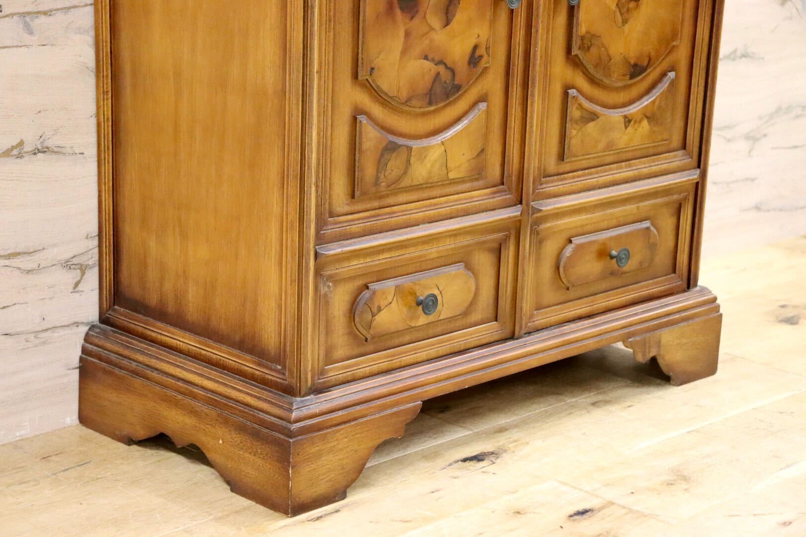 GMHS174○西洋アンティーク スリッパラック 飾り台 花台 電話台 収納家具 玄関収納 ヴィンテージ クラシック