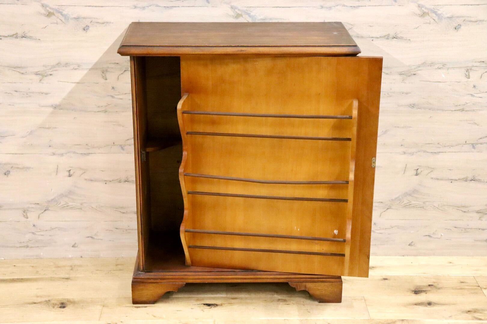 GMHS174○西洋アンティーク スリッパラック 飾り台 花台 電話台 収納家具 玄関収納 ヴィンテージ クラシック