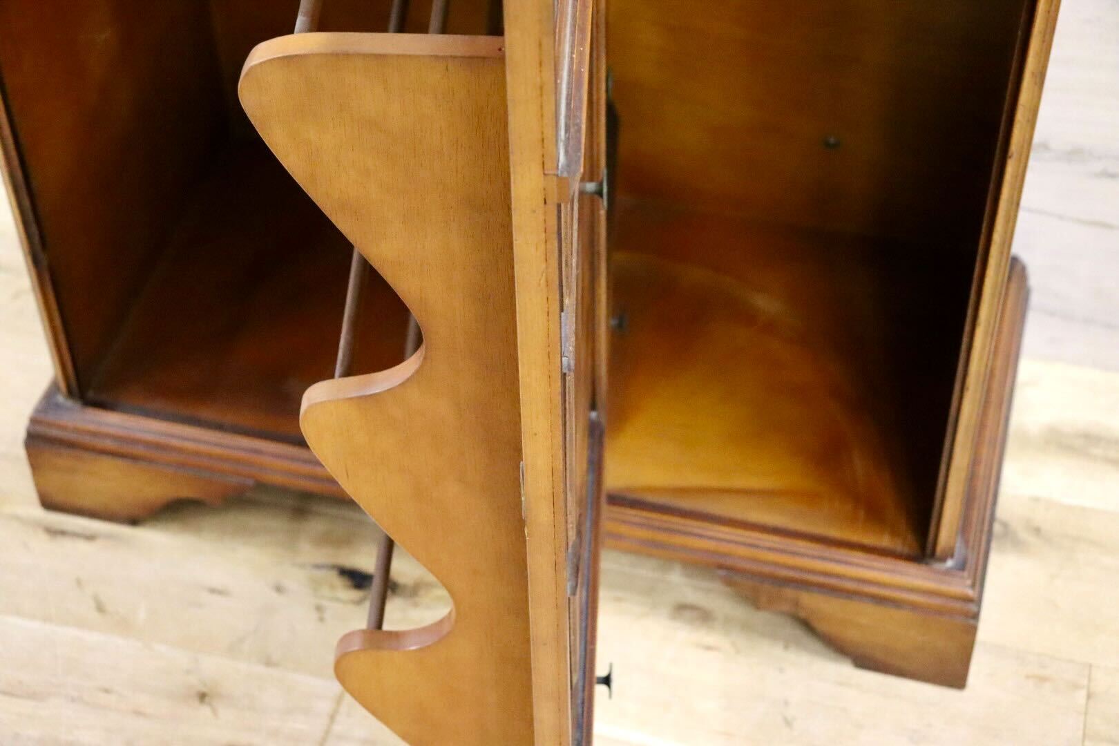 GMHS174○西洋アンティーク スリッパラック 飾り台 花台 電話台 収納家具 玄関収納 ヴィンテージ クラシック