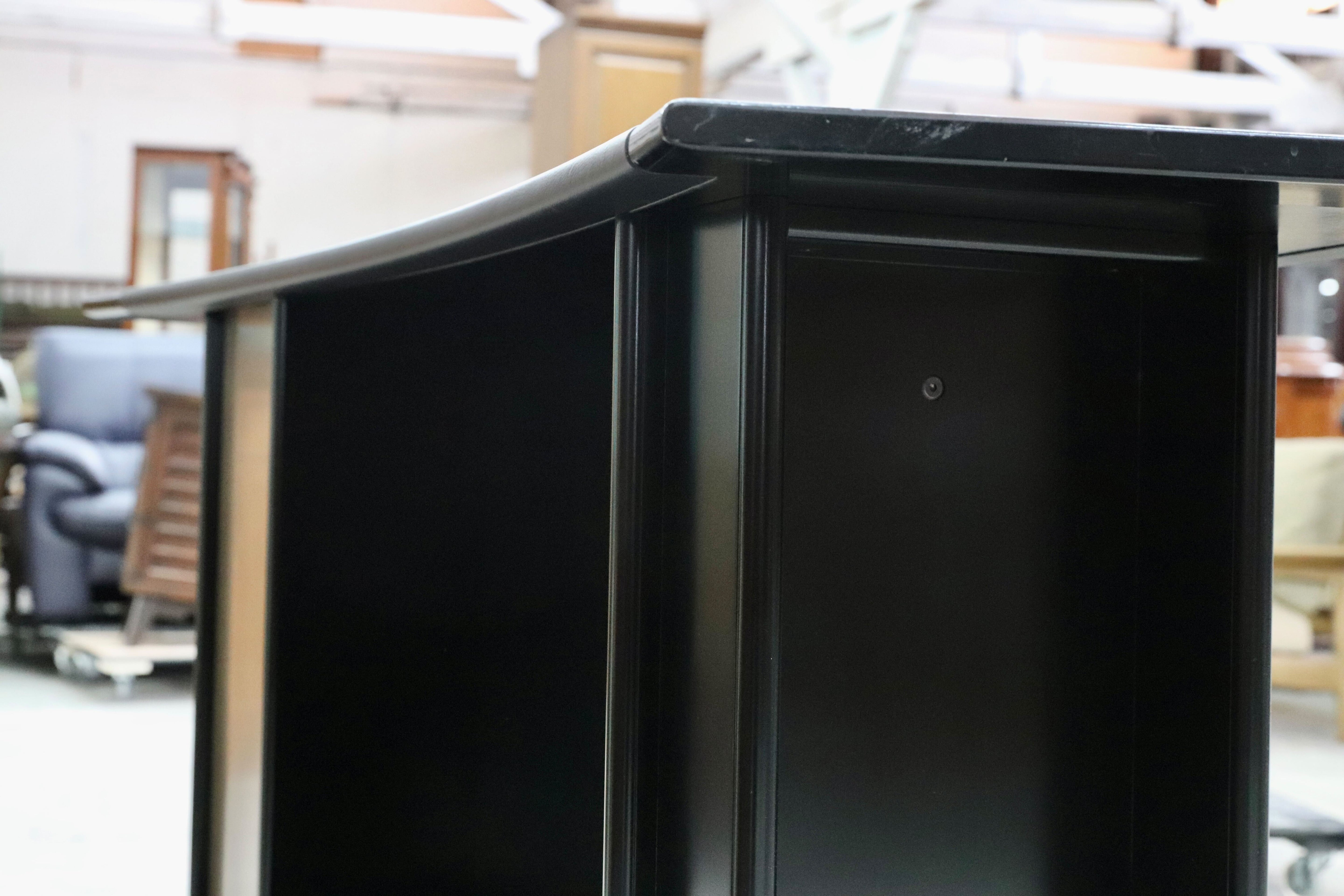 GMIS434E○モリシゲ / MORISHIGE マリーナ75 カウンターテーブル レザートップ ブラック モダン IDC大塚家具 廃盤 稀少 定価約53万