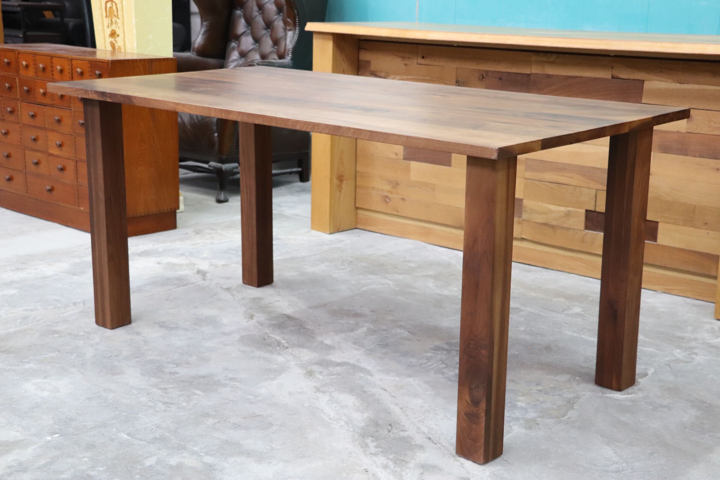 GMHK801○NAGANO INTERIOR / ナガノインテリア ダイニングテーブル ウォールナット 食卓テーブル 作業台 机 テーブル 無垢材 展示品