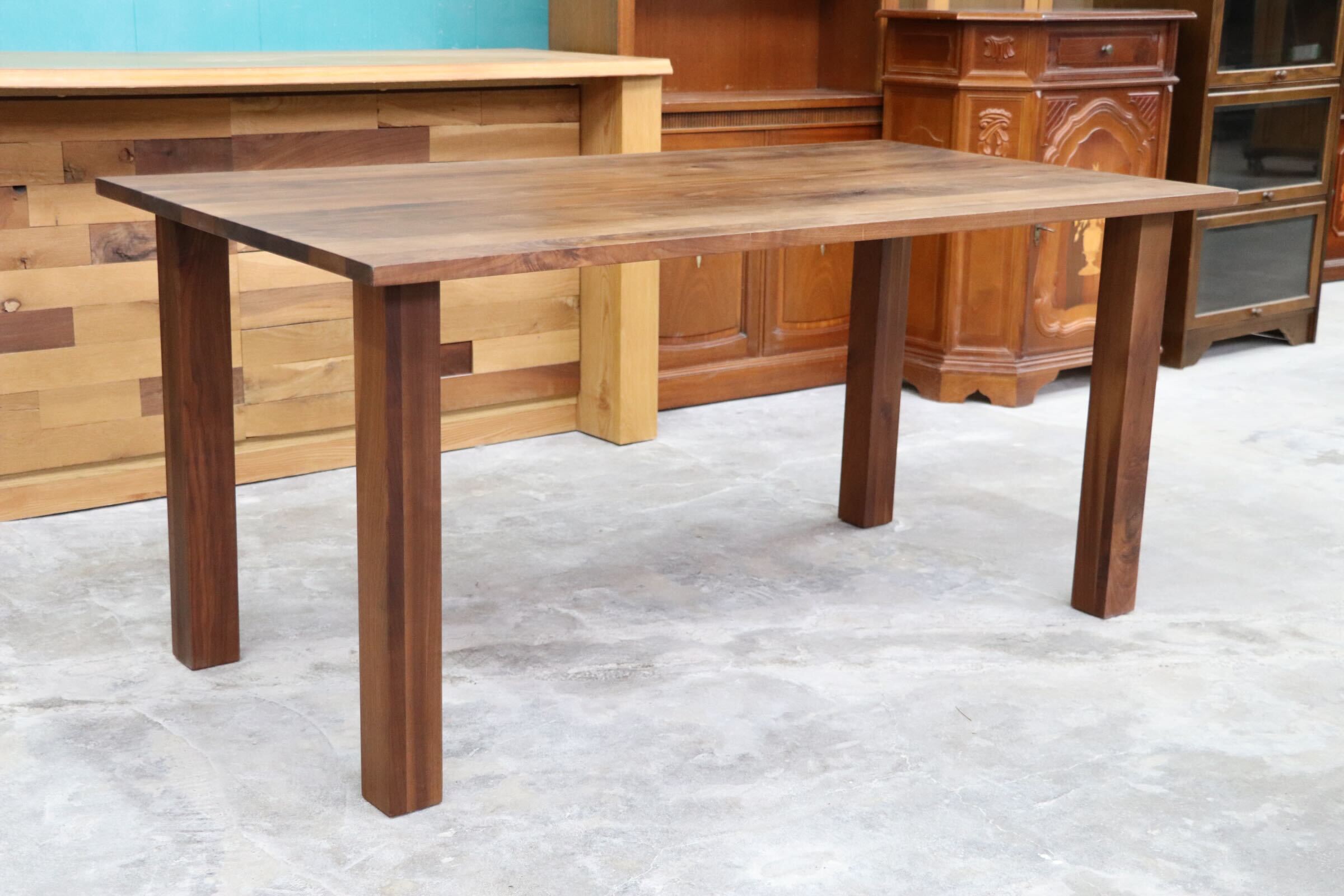 GMHK801○NAGANO INTERIOR / ナガノインテリア ダイニングテーブル ウォールナット 食卓テーブル 作業台 机 テーブル 無垢材 展示品