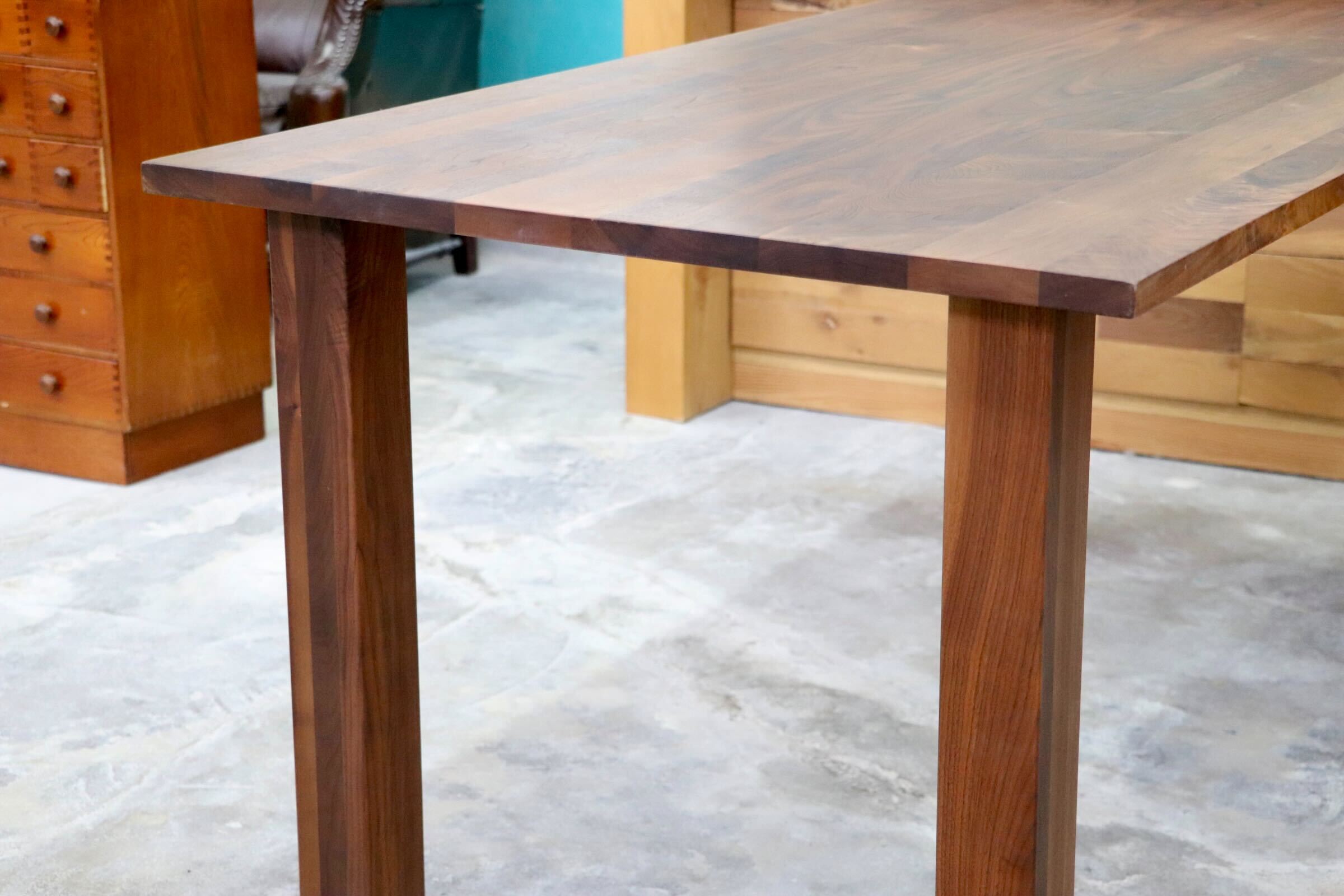 GMHK801○NAGANO INTERIOR / ナガノインテリア ダイニングテーブル ウォールナット 食卓テーブル 作業台 机 テーブル 無垢材 展示品