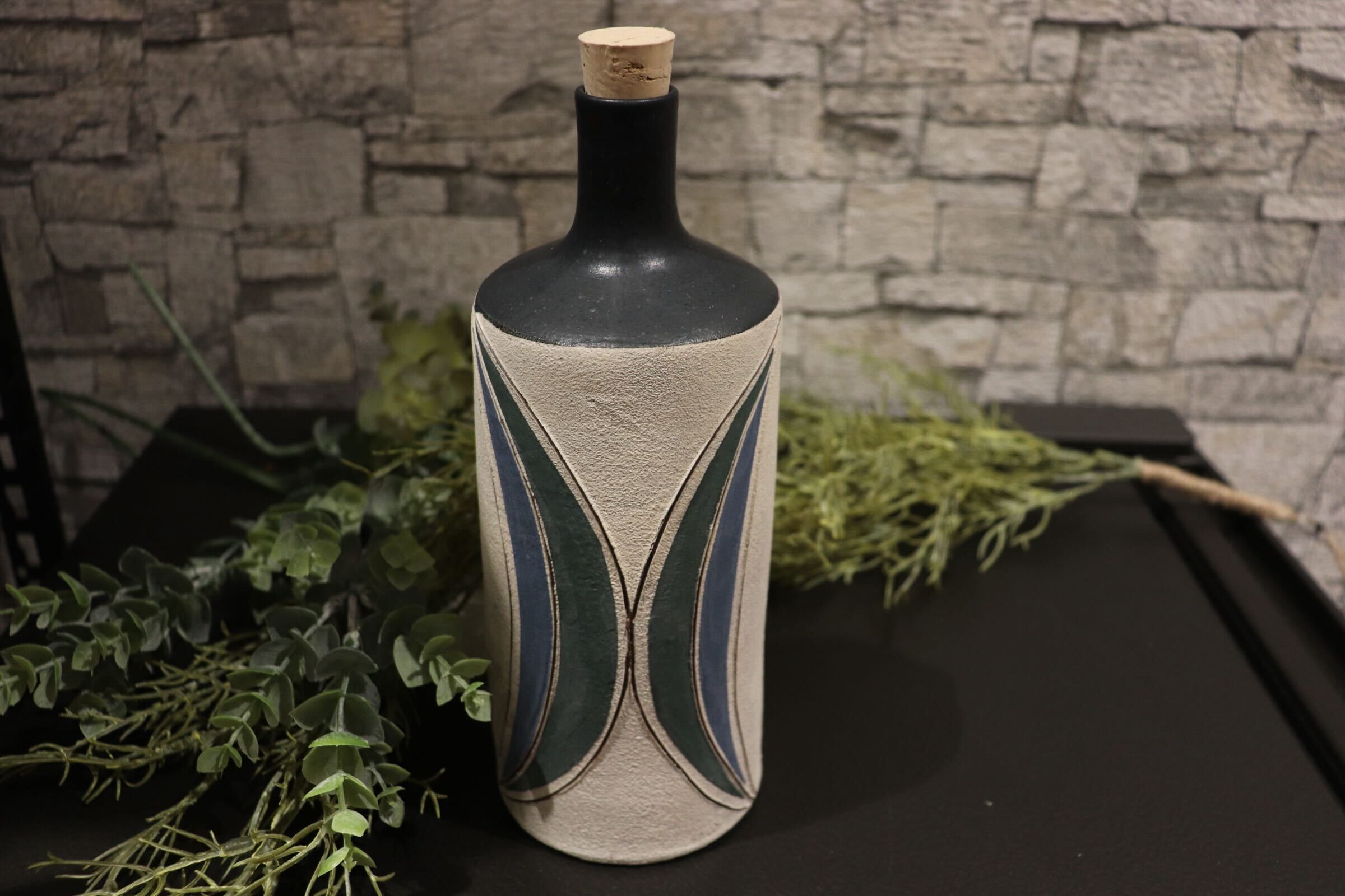 GMIO314○市野悟窯 丹波焼 ウォーターボトル 市野哲次 伝統工芸 丹波篠山 未使用