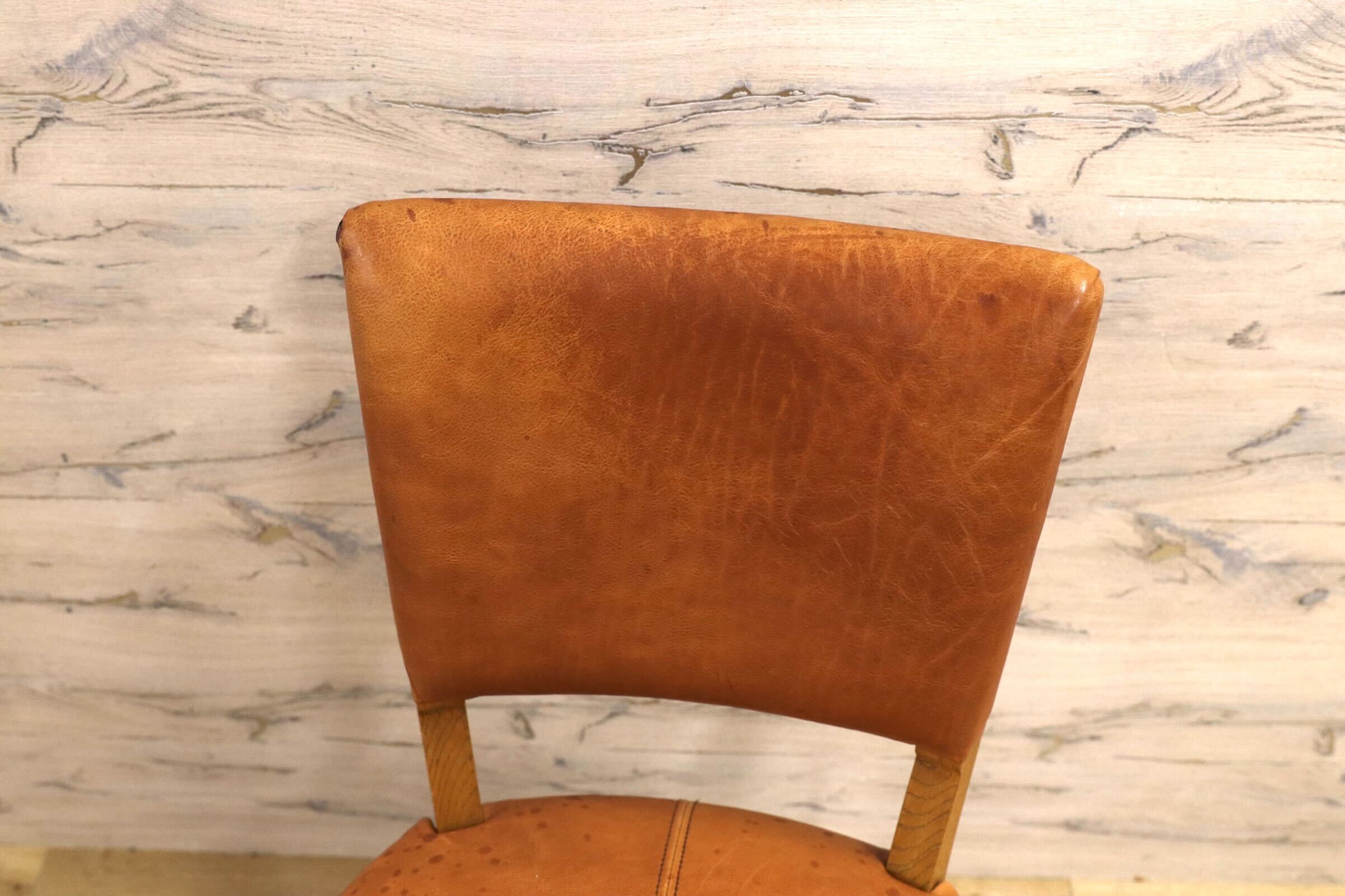 GMJH150○TRUCK FURNITURE / トラックファニチャー SR CHAIR ダイニングチェア ファロードレザー ナラ無垢材 国産家具