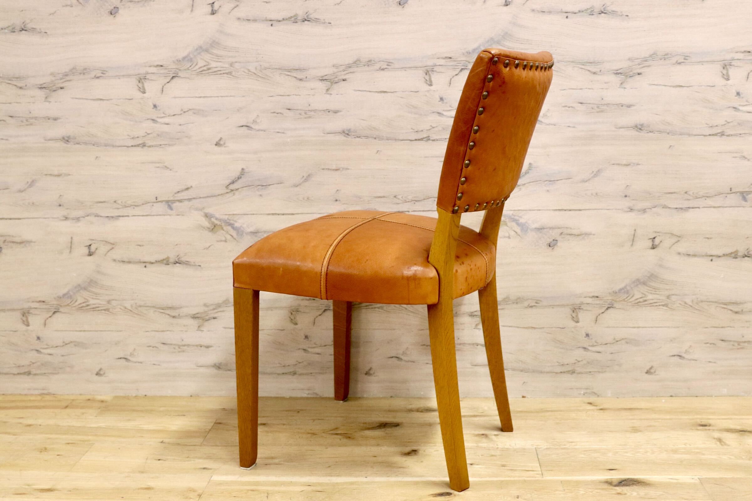 GMJH150○TRUCK FURNITURE / トラックファニチャー SR CHAIR ダイニングチェア ファロードレザー ナラ無垢材 国産家具
