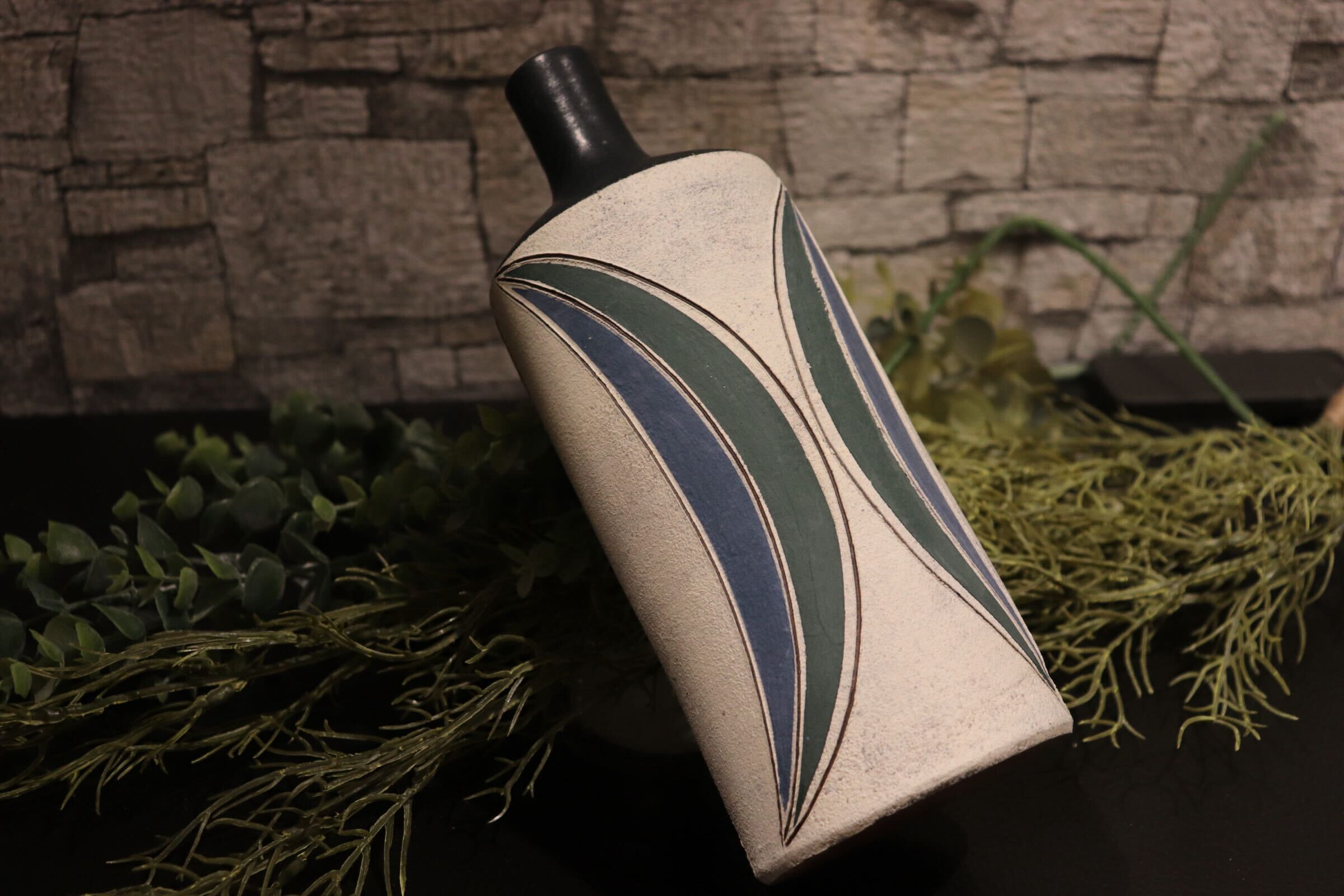 GMIO314○市野悟窯 丹波焼 ウォーターボトル 市野哲次 伝統工芸 丹波篠山 未使用