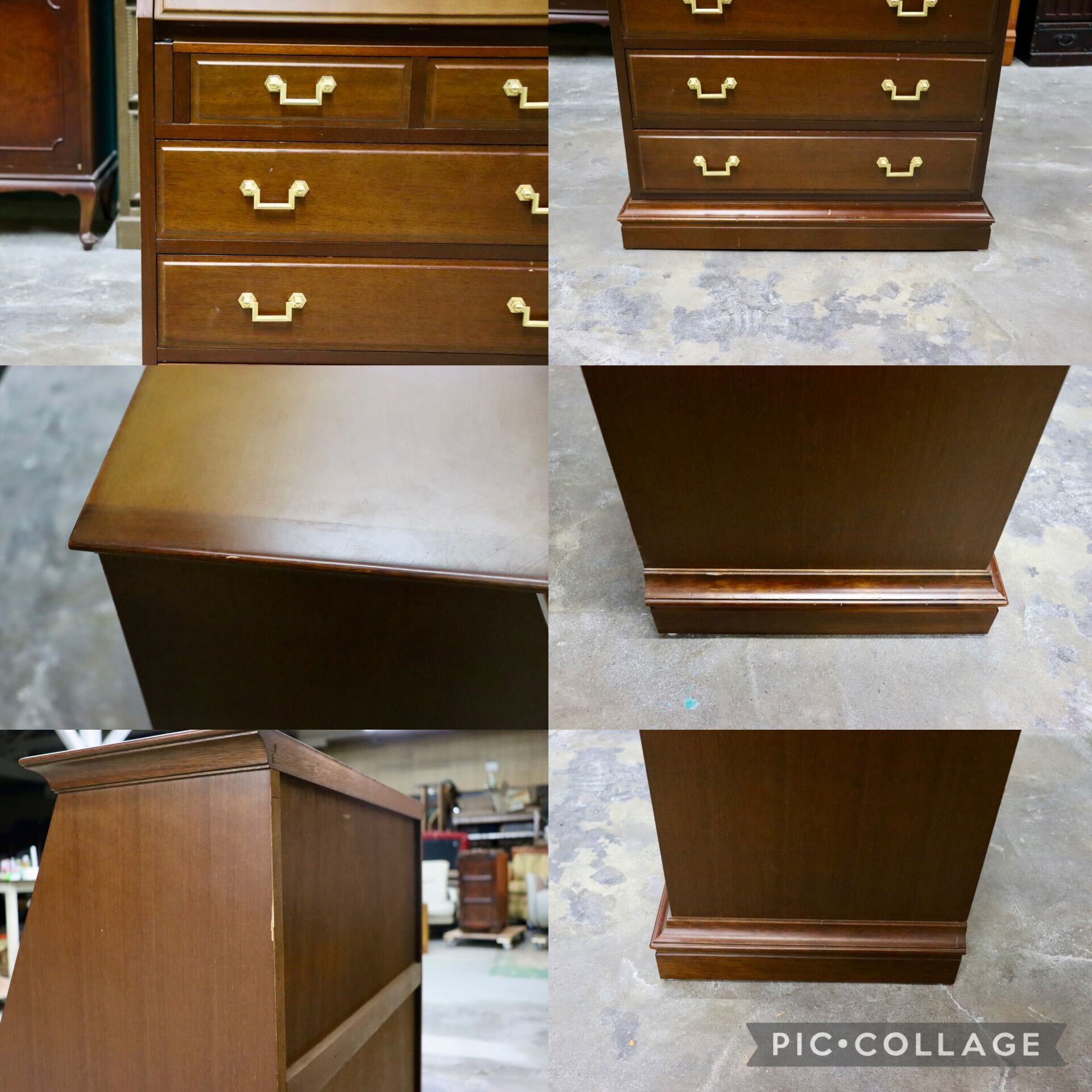 GMIK700○maruni / マルニ 地中海 ライティングビューロー デスク 書斎机 勉強机 収納 机 ヨーロピアン クラシック 定価約24万