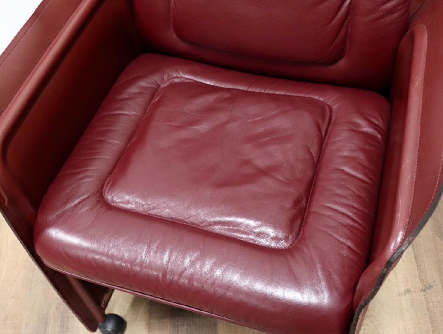 GMGK540H○i4Mariani / クアトロマリアーニ メトーラ イタリア製 ラウンジチェア エグゼクティブチェア 総革 約33万 検)カッシーナ B&B