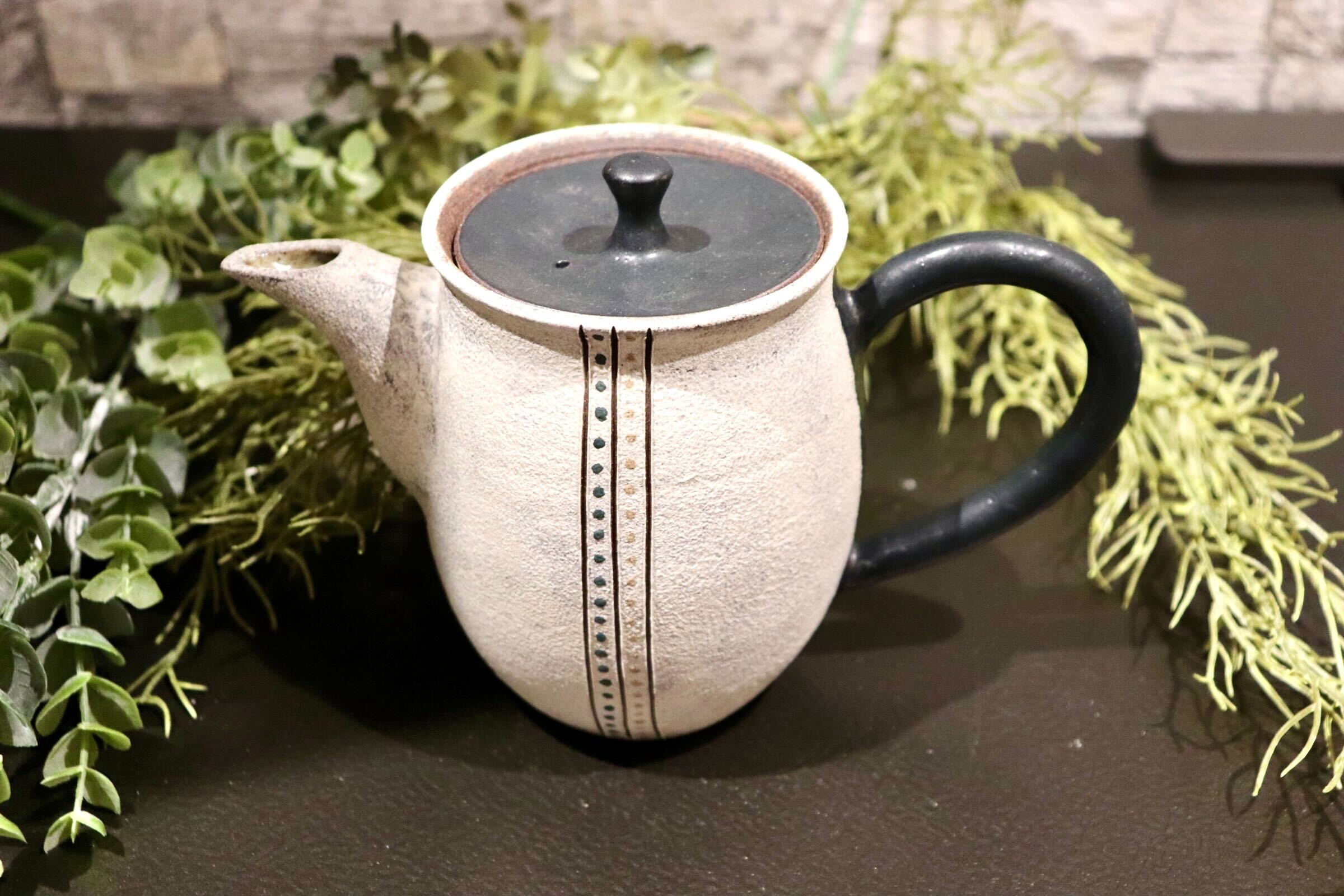 GMIO268◯市野悟窯 丹波焼 ティーポット 伝統工芸 丹波篠山 未使用