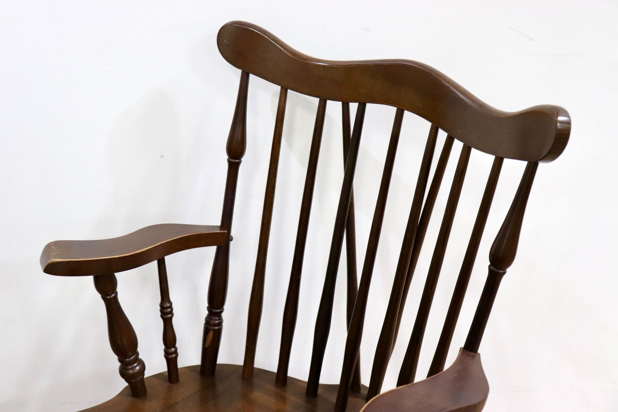 GMHH497○柏木工 ロッキングチェア 揺り椅子 レトロ カントリー 安楽椅子 ブナ材 検)飛騨産業