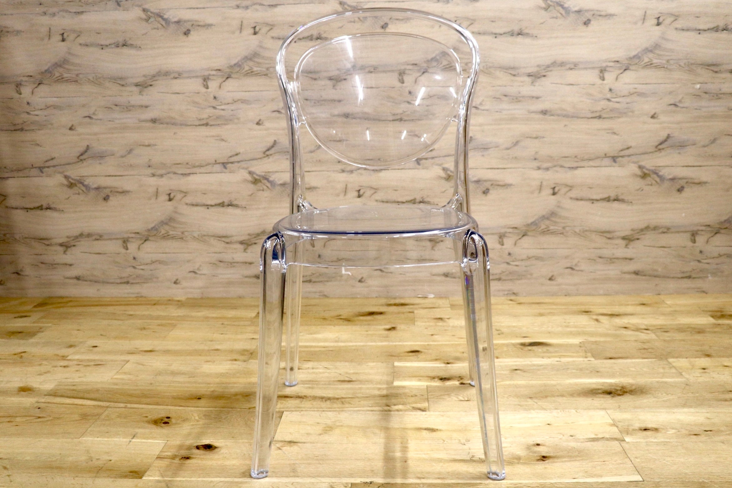 GMJH267C○Calligaris / カリガリス Parisienne パリジェンヌ イタリア製 クリアチェア スケルトンチェア ガーデンチェア モダン