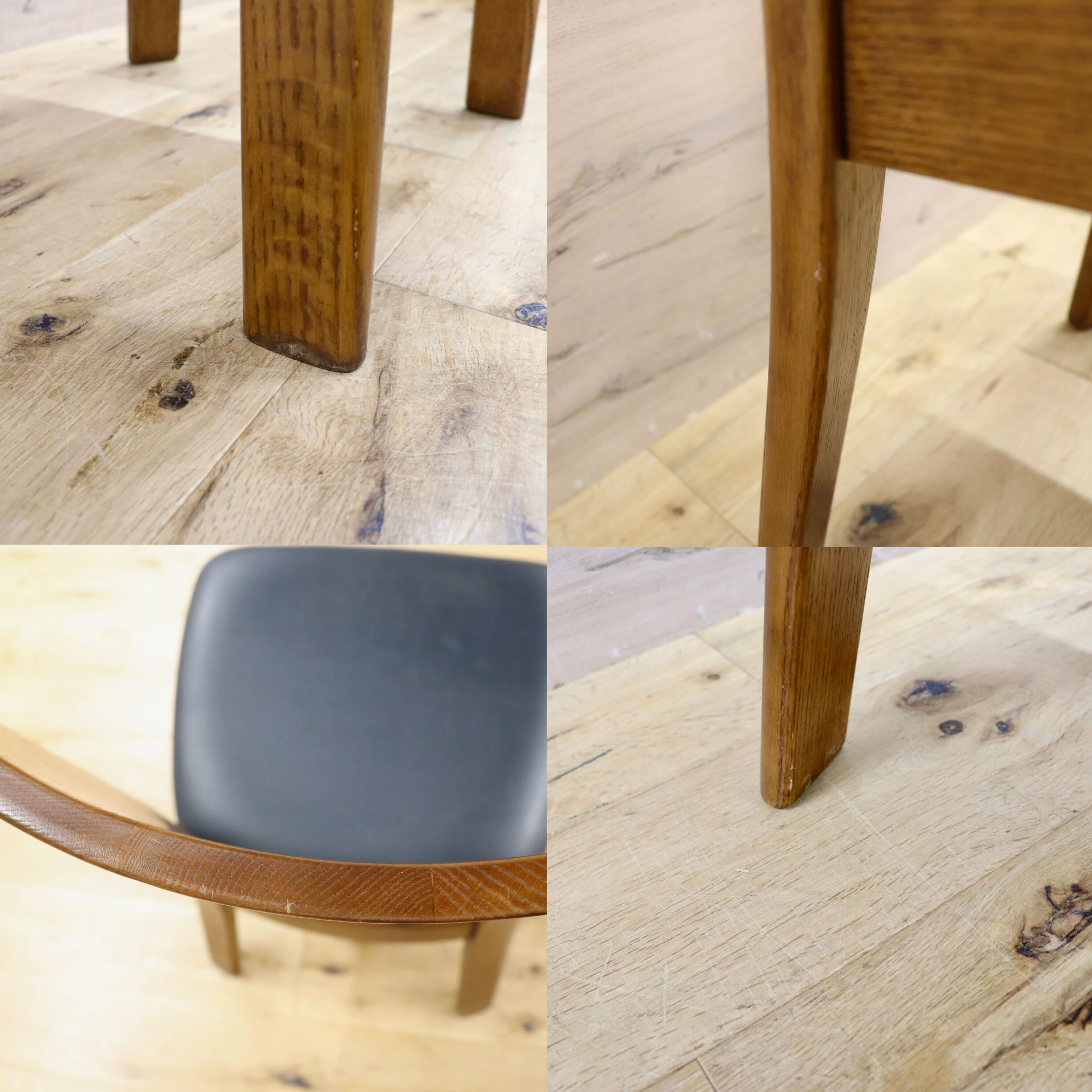 GMHH283A○シラカワ / shirakawa ダイニングチェア アームレスチェア 椅子 飛騨の家具 合皮 和モダン ブルー ダイニングチェア