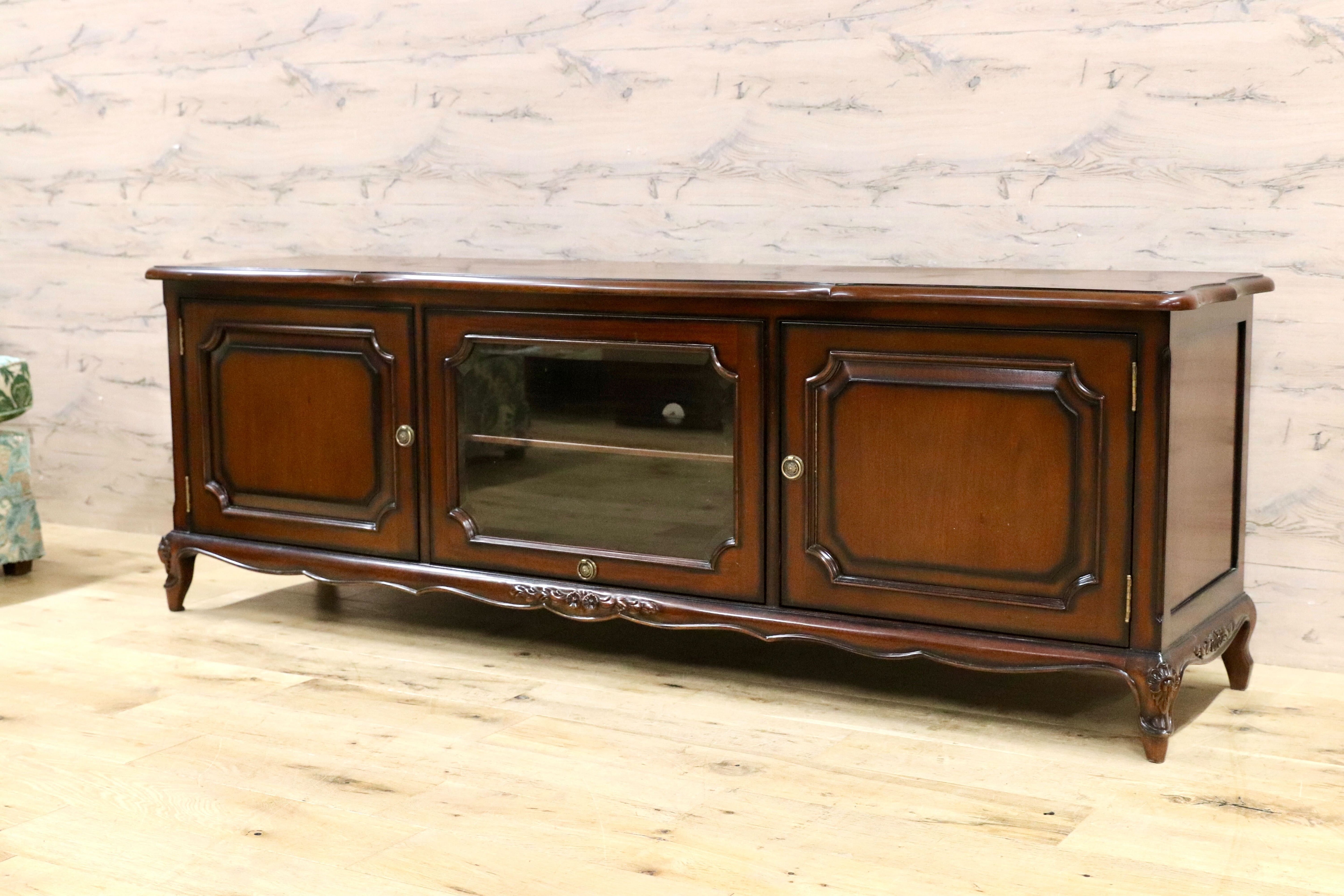 GMIK753○Malina Cassili クラシック アンティーク調 テレビボード TVボード AVボード ローボード リビング収納 定価約17.3万