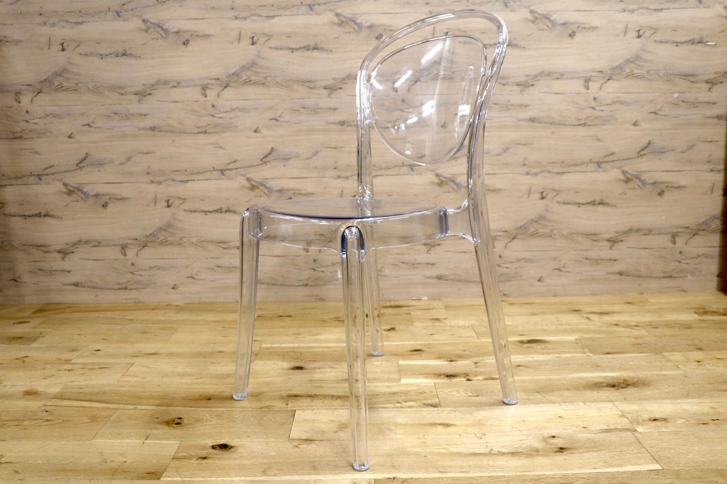 GMJH267C○Calligaris / カリガリス Parisienne パリジェンヌ イタリア製 クリアチェア スケルトンチェア ガーデンチェア モダン