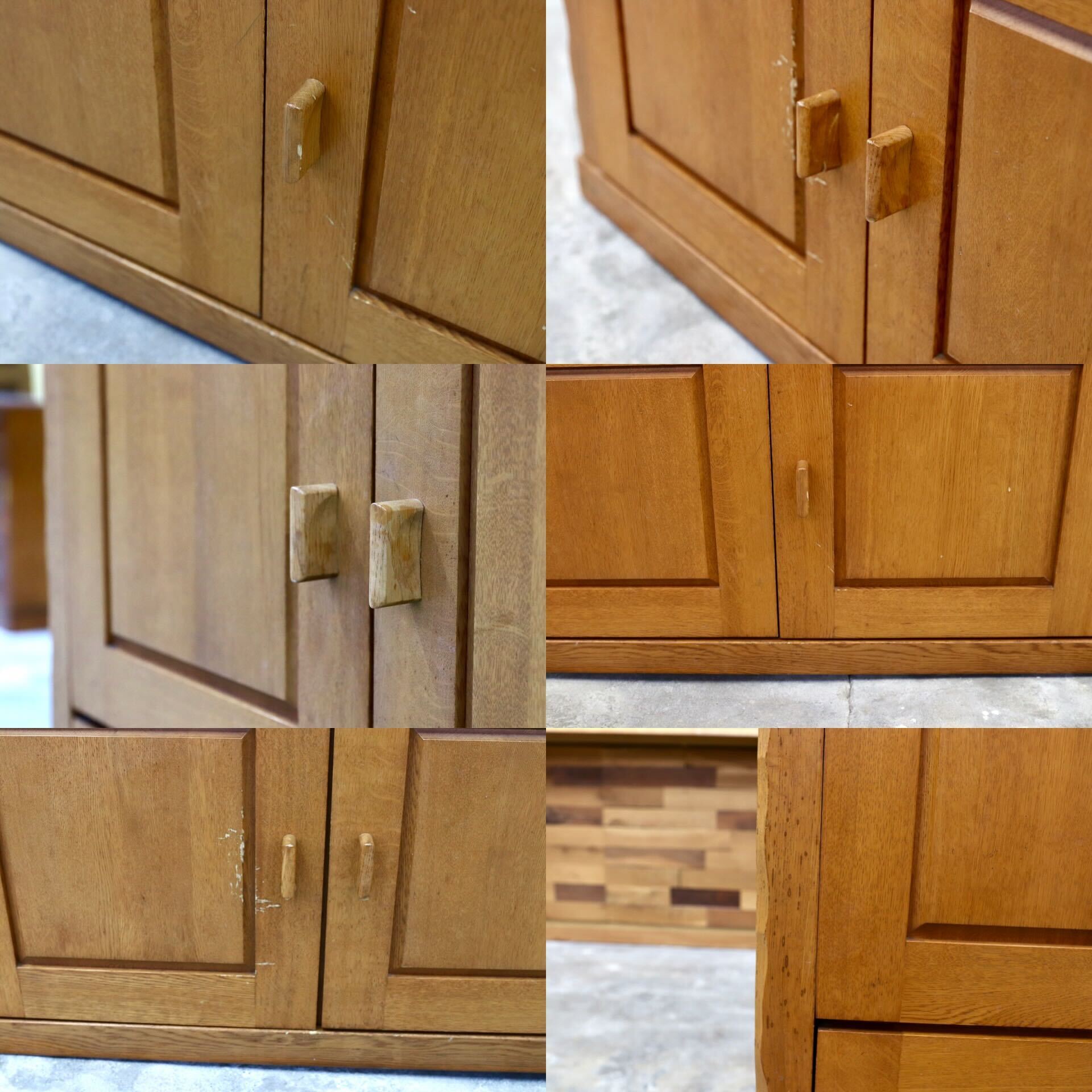 GMHH452A○飛騨産業 / HIDA キツツキ サイドボード リビングボード オーク材 収納家具 キャビネット ヴィンテージ