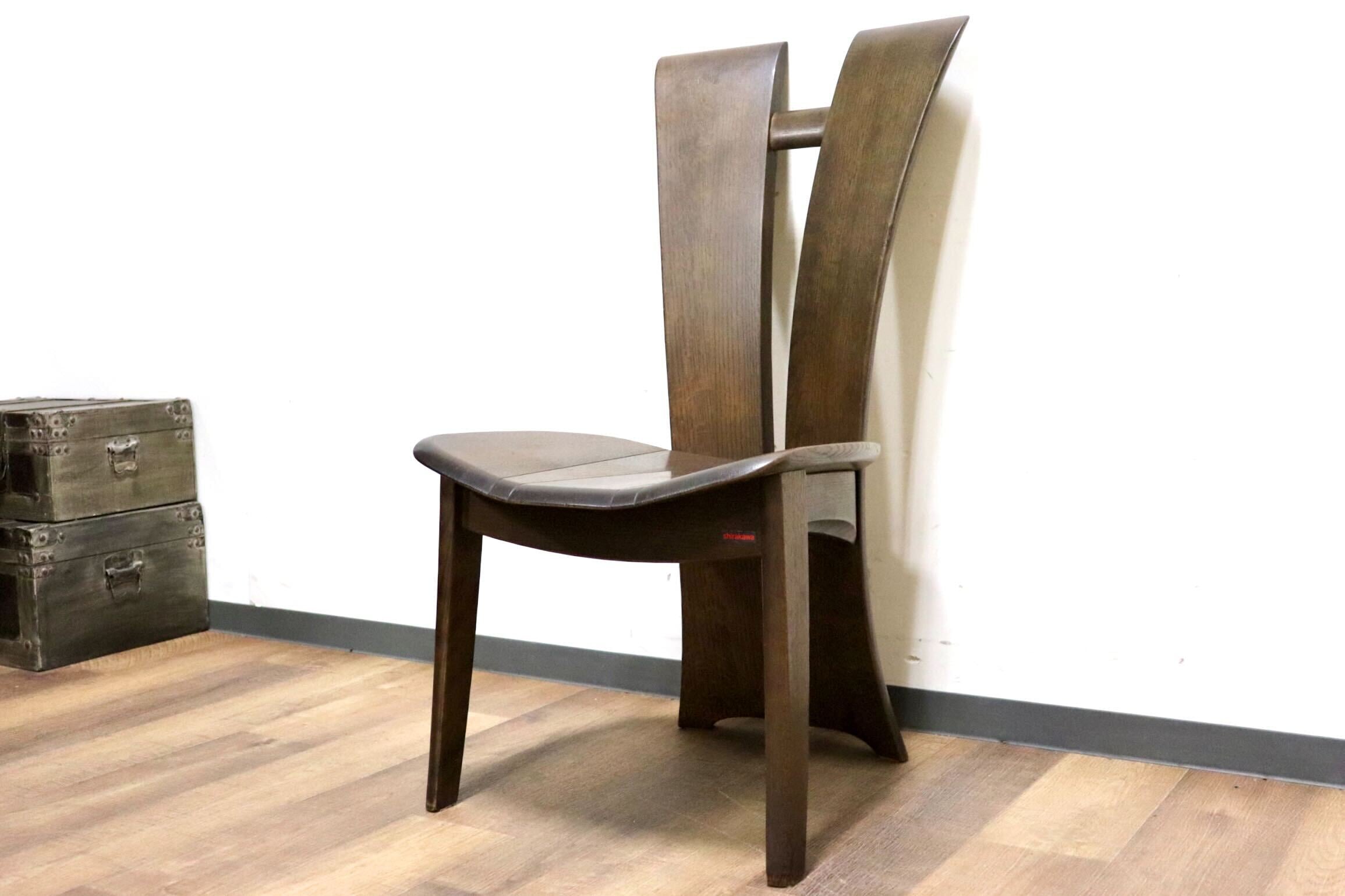 GMHN164C○シラカワ / shirakawa 和蘇 S-860 ダイニングチェア 食卓椅子 アームレスチェア 椅子 楢材 和モダン 飛騨家具 定価約9.1万