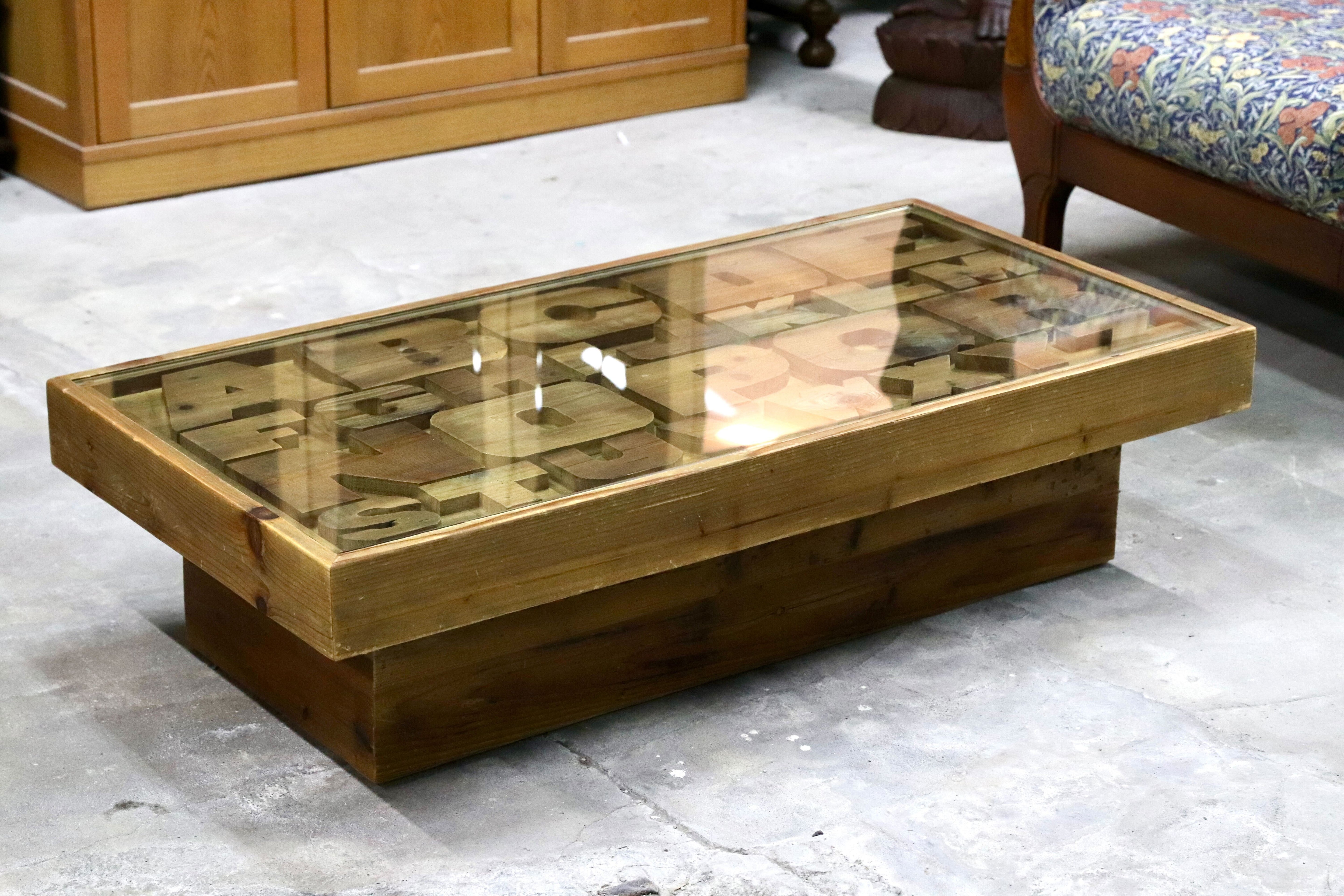 GMIK381○CRASH GATE / クラッシュゲート Knot antiques / ノットアンティークス ABC CENTER TABLE リビングテーブル 定価約7.5万 展示品