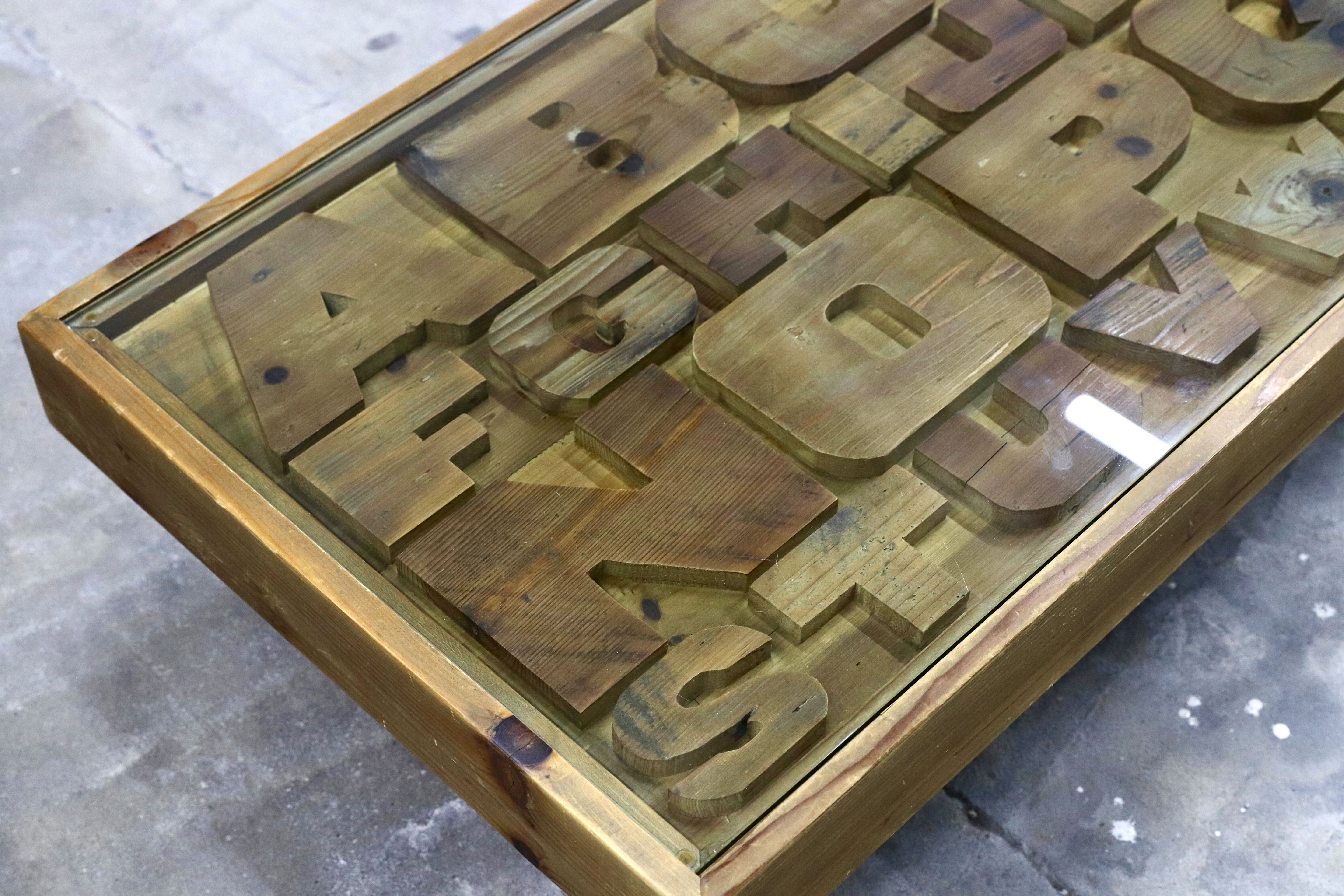 GMIK381○CRASH GATE / クラッシュゲート Knot antiques / ノットアンティークス ABC CENTER TABLE リビングテーブル 定価約7.5万 展示品