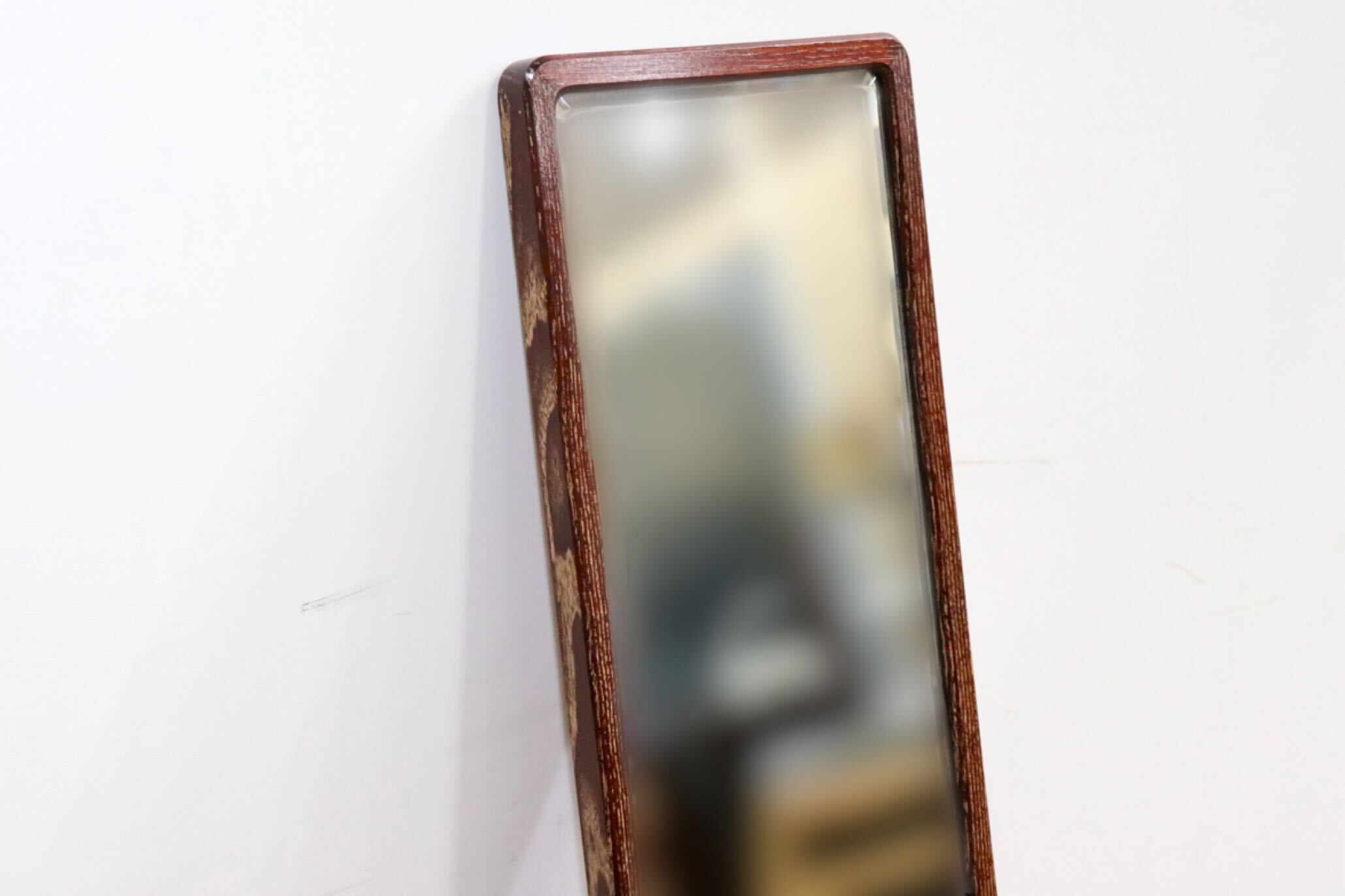 GMHK610○和モダン スタンドミラー 姿見 鏡 木製フレーム レトロ アンティーク 古民家 和室 座敷