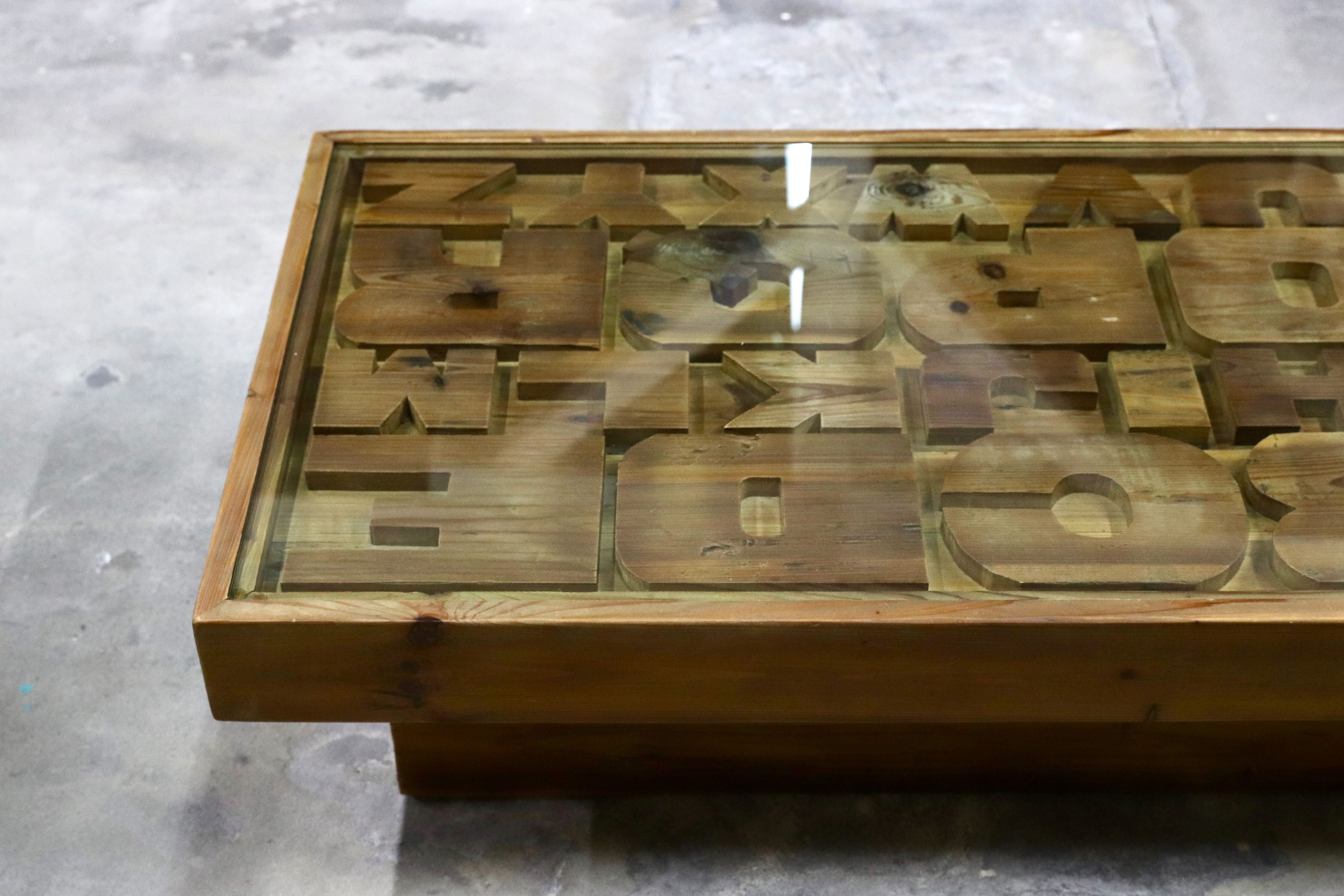 GMIK381○CRASH GATE / クラッシュゲート Knot antiques / ノットアンティークス ABC CENTER TABLE リビングテーブル 定価約7.5万 展示品