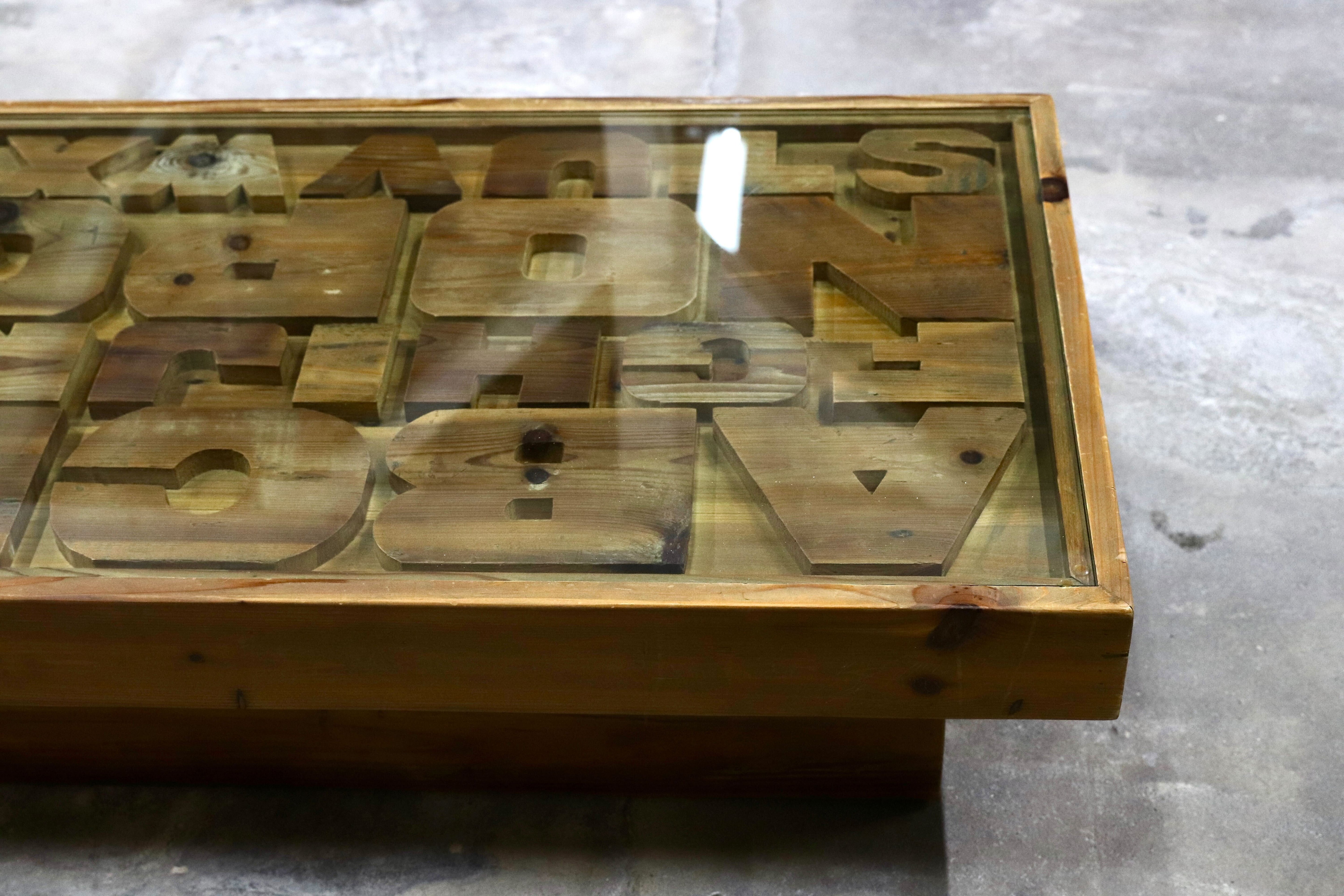 GMIK381○CRASH GATE / クラッシュゲート Knot antiques / ノットアンティークス ABC CENTER TABLE リビングテーブル 定価約7.5万 展示品