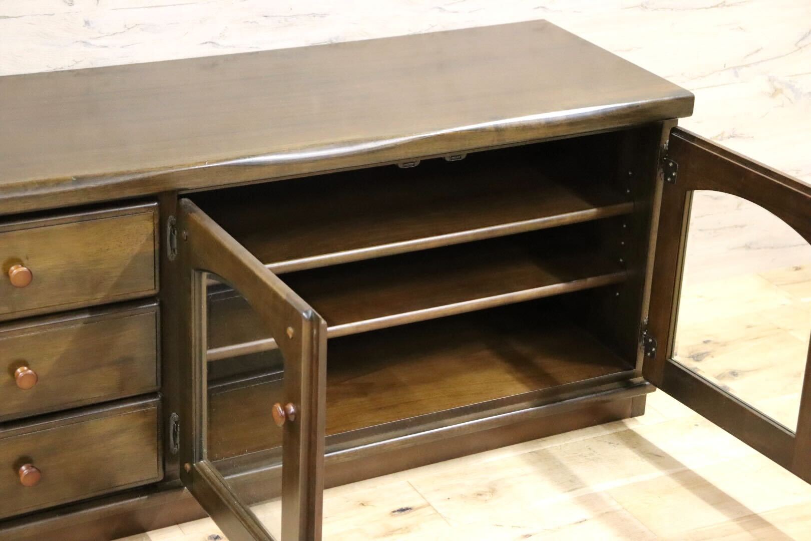 GMHH215○karimoku / カリモク QR4507 TVボード AVボード ローボード リビング収納 サイドボード 木製 国産家具 カントリー