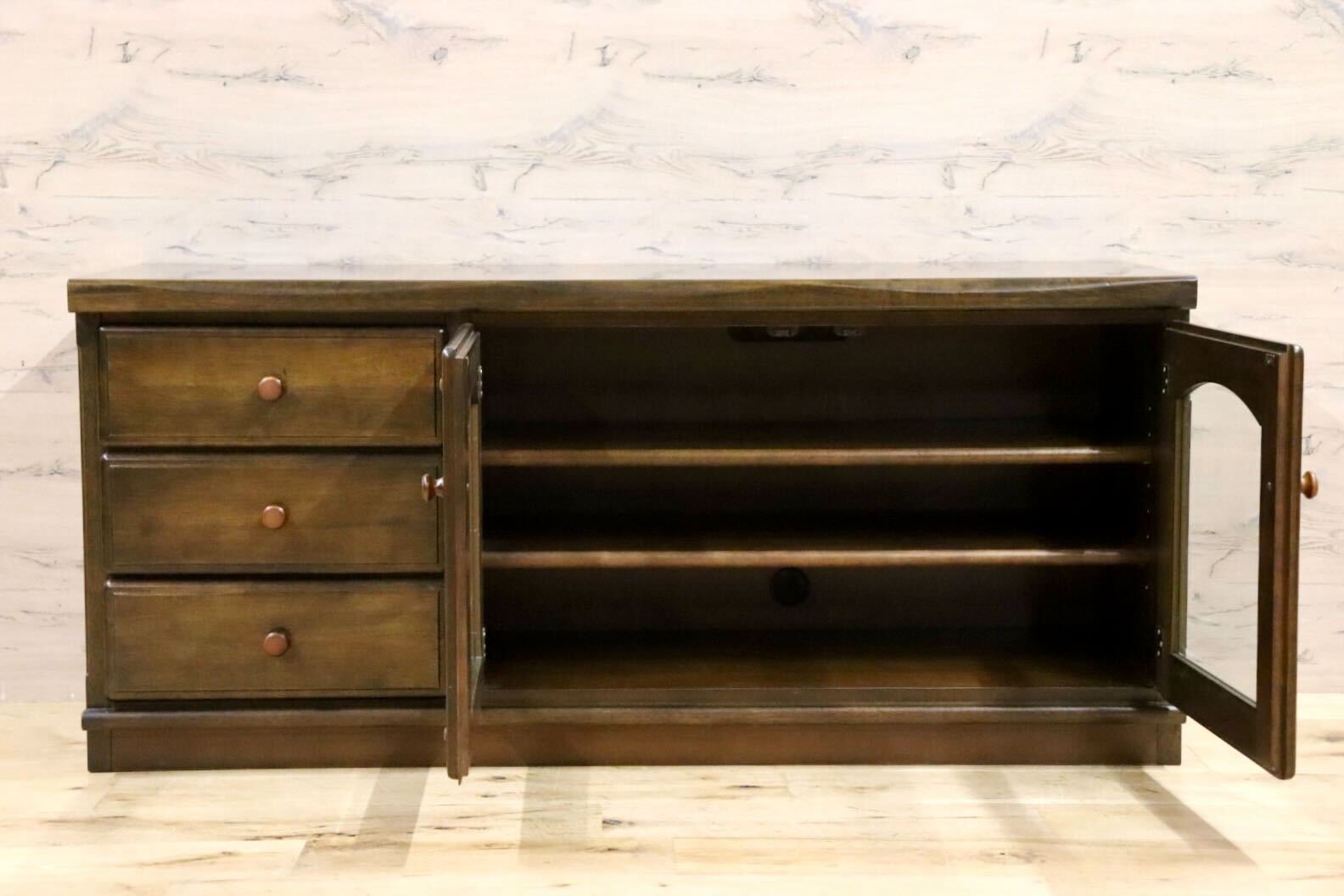 GMHH215○karimoku / カリモク QR4507 TVボード AVボード ローボード リビング収納 サイドボード 木製 国産家具 カントリー