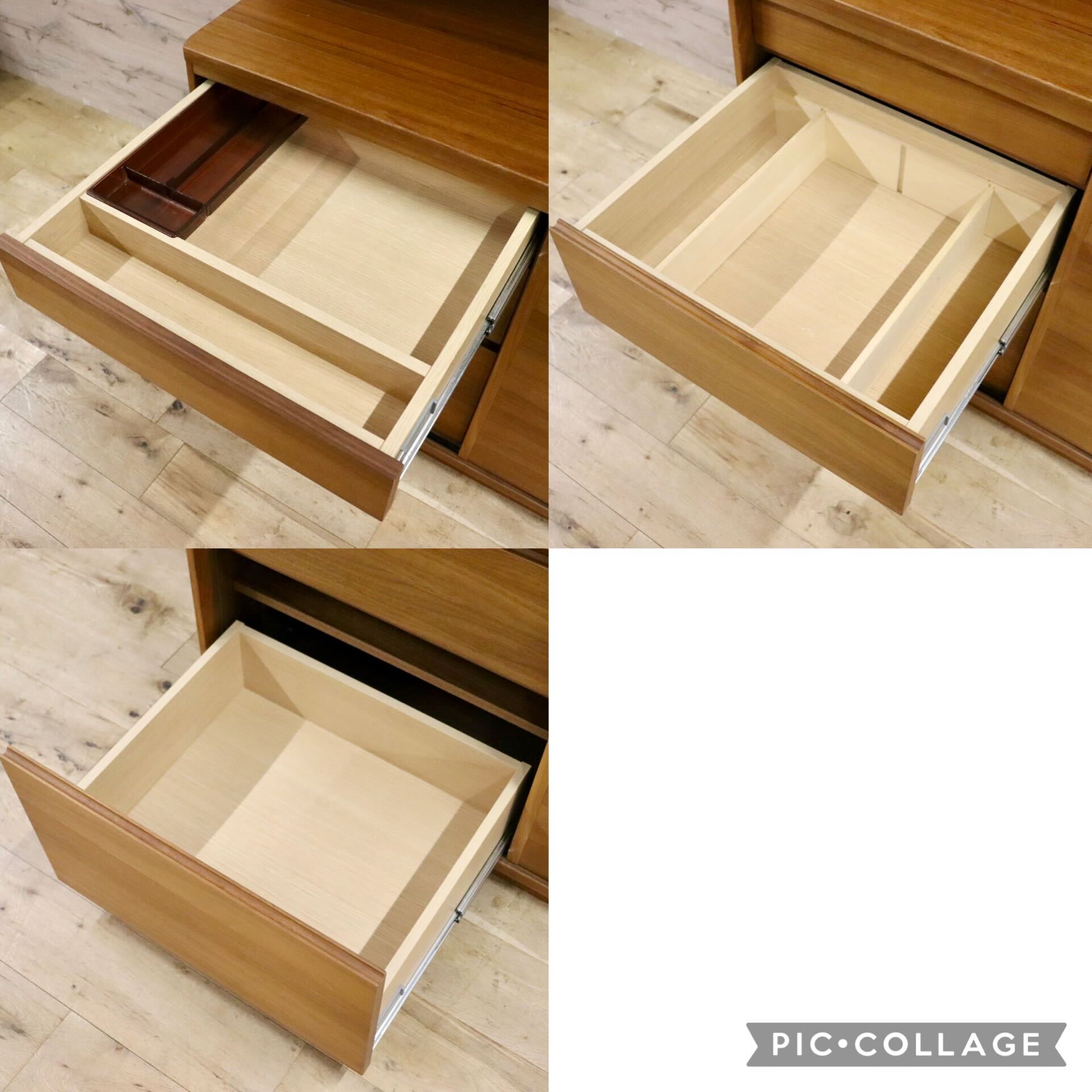 GMIK758○karimoku / カリモク ET4435 キッチンボード 食器棚 レンジボード キャビネット 北欧スタイル ウォールナット 定価約38万