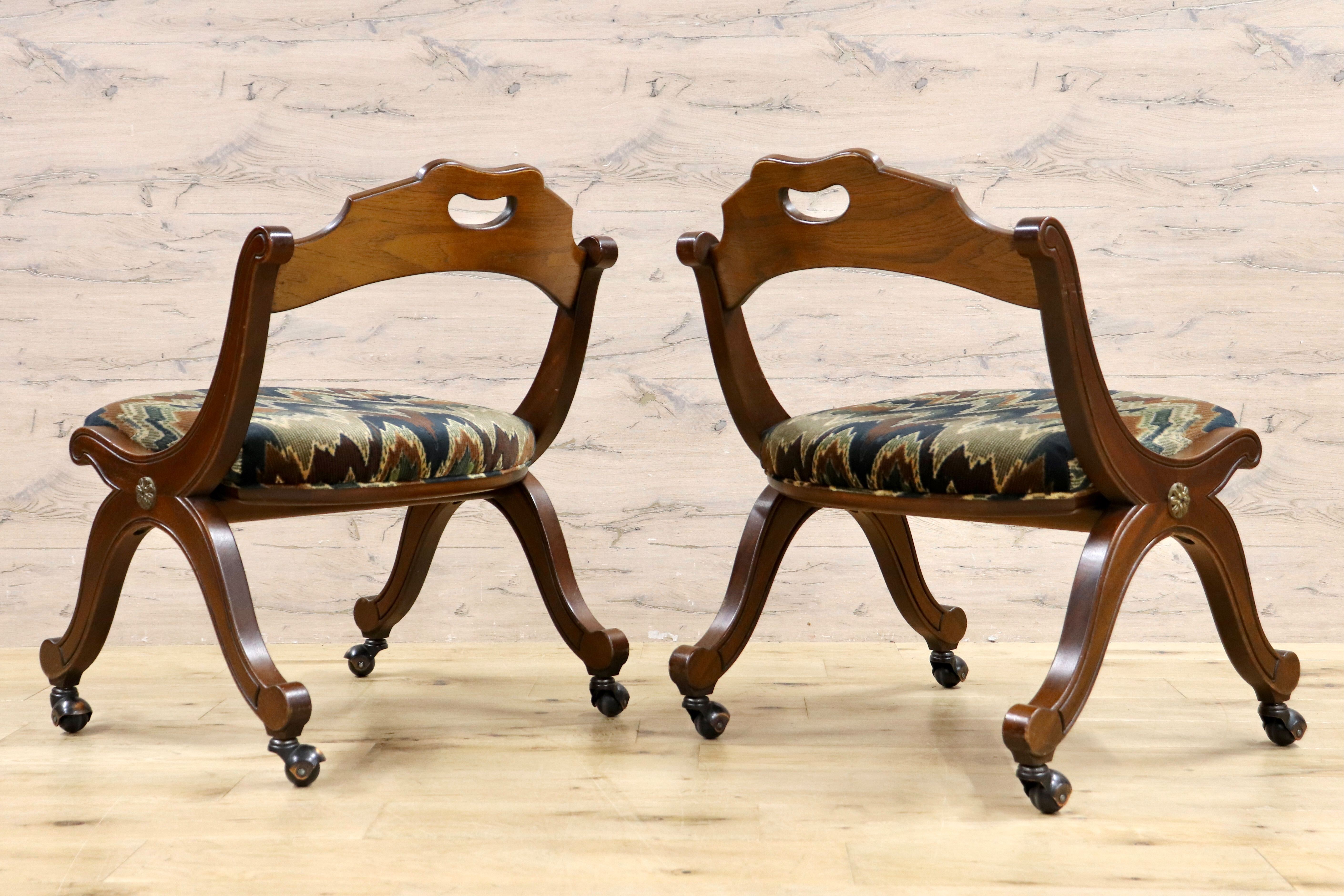 GMIK607A○DREXEL HERITAGE / ドレクセルヘリテイジ エスペラント ダイニングチェア 椅子 2脚セット ヴィンテージ クラシック 稀少