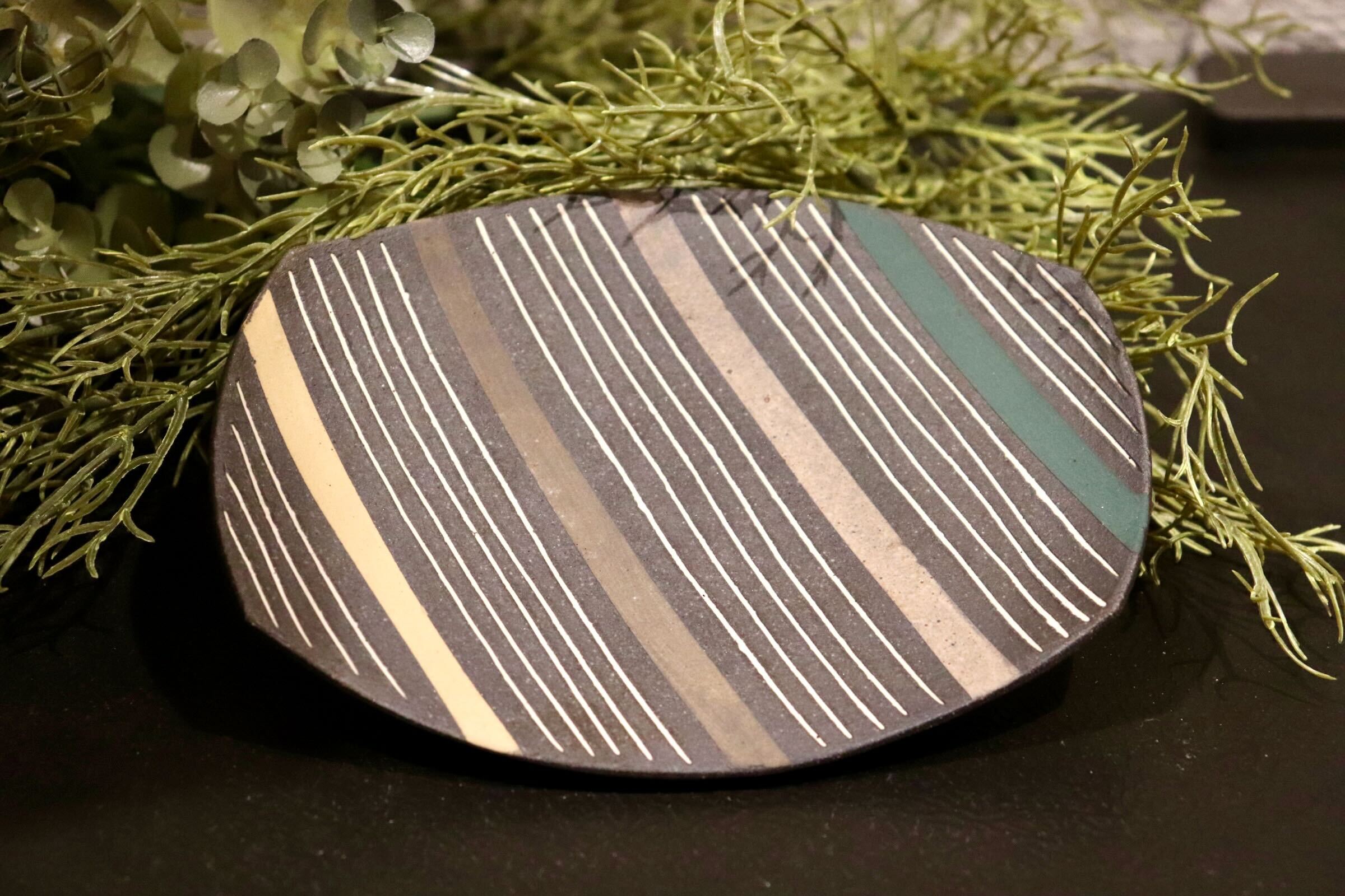 GMIO215◯市野悟窯 丹波焼 スープカップ&ソーサー 陶器 市野哲次 伝統工芸 丹波篠山 未使用