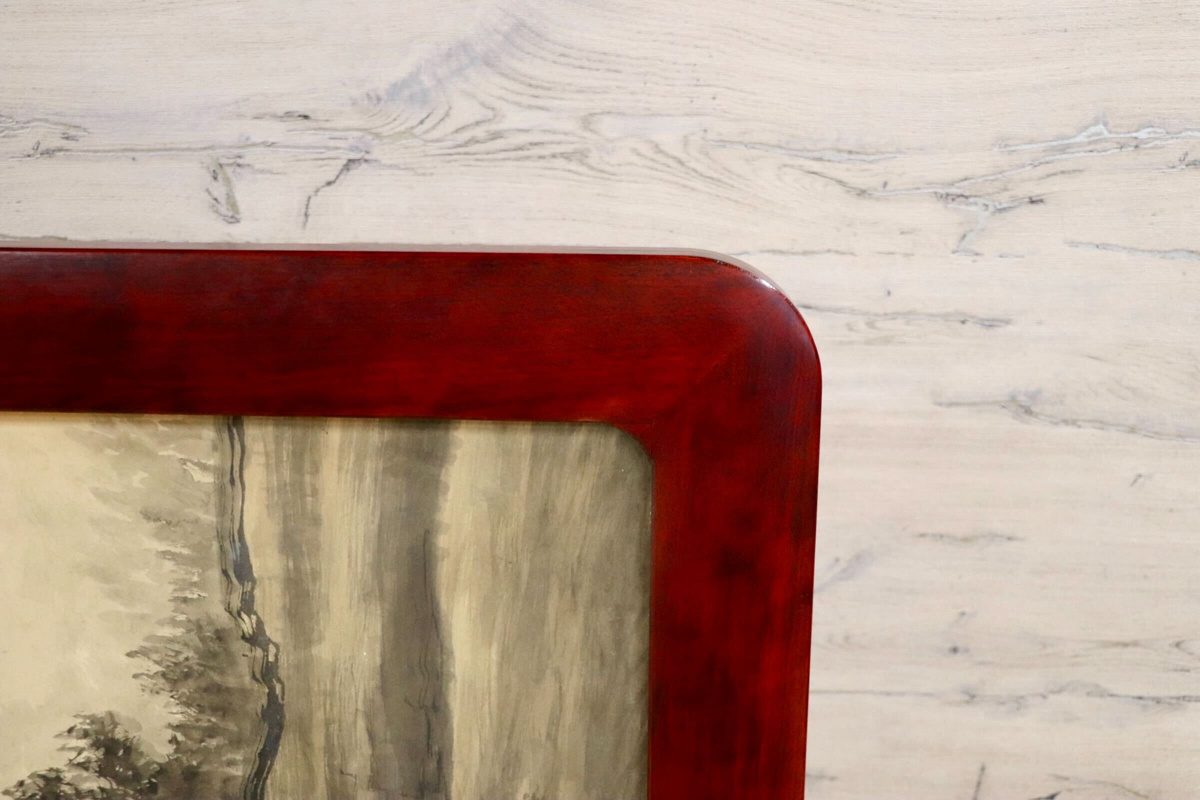 GMHH443○衝立 パーテーション オブジェ 飾り板 仕切り板 和家具 和モダン 和室 座敷 渓泉 アンティーク