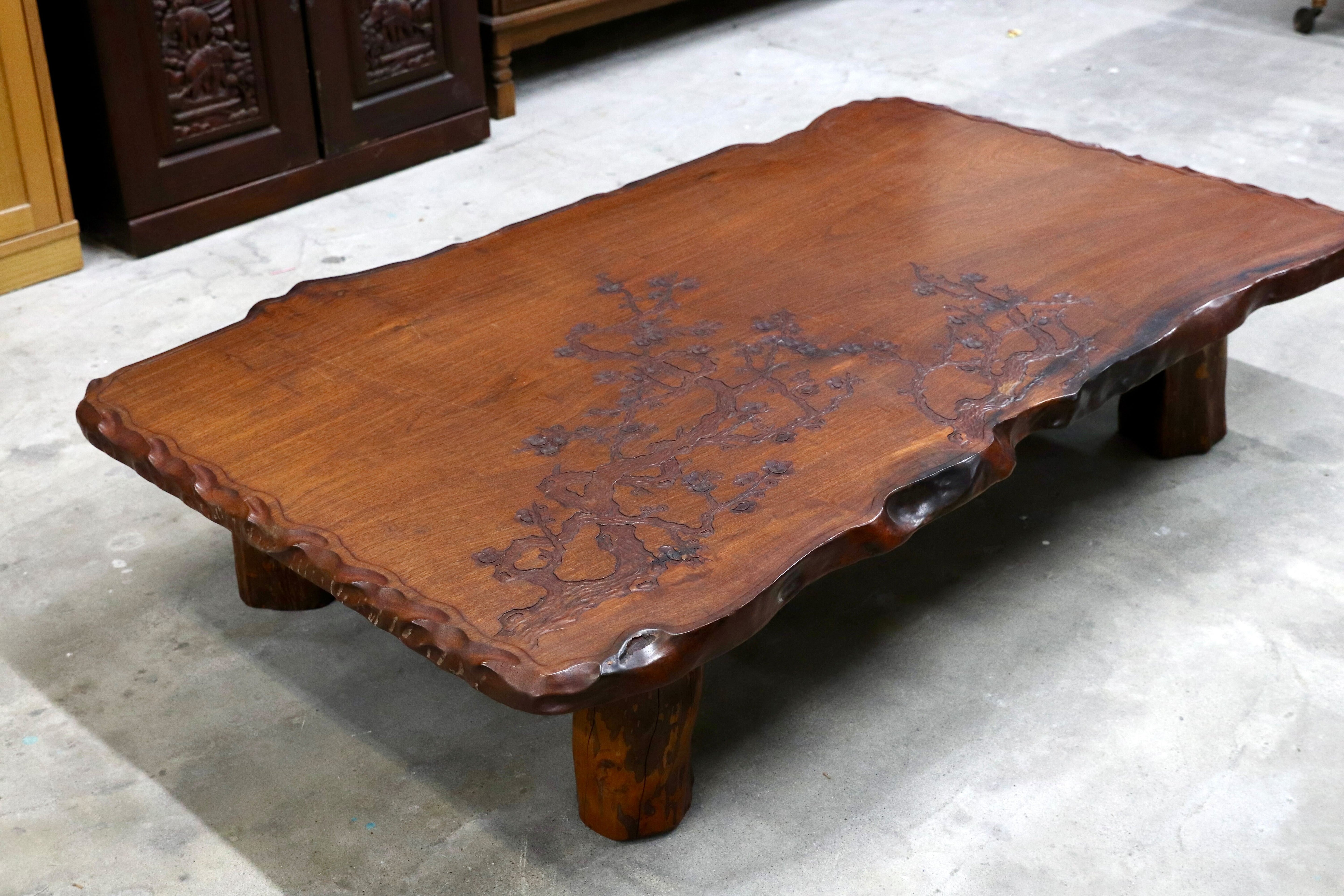 GMIH371○花梨材 座卓 センターテーブル リビングテーブル ローテーブル 和室 座敷 和家具 レトロ アンティーク