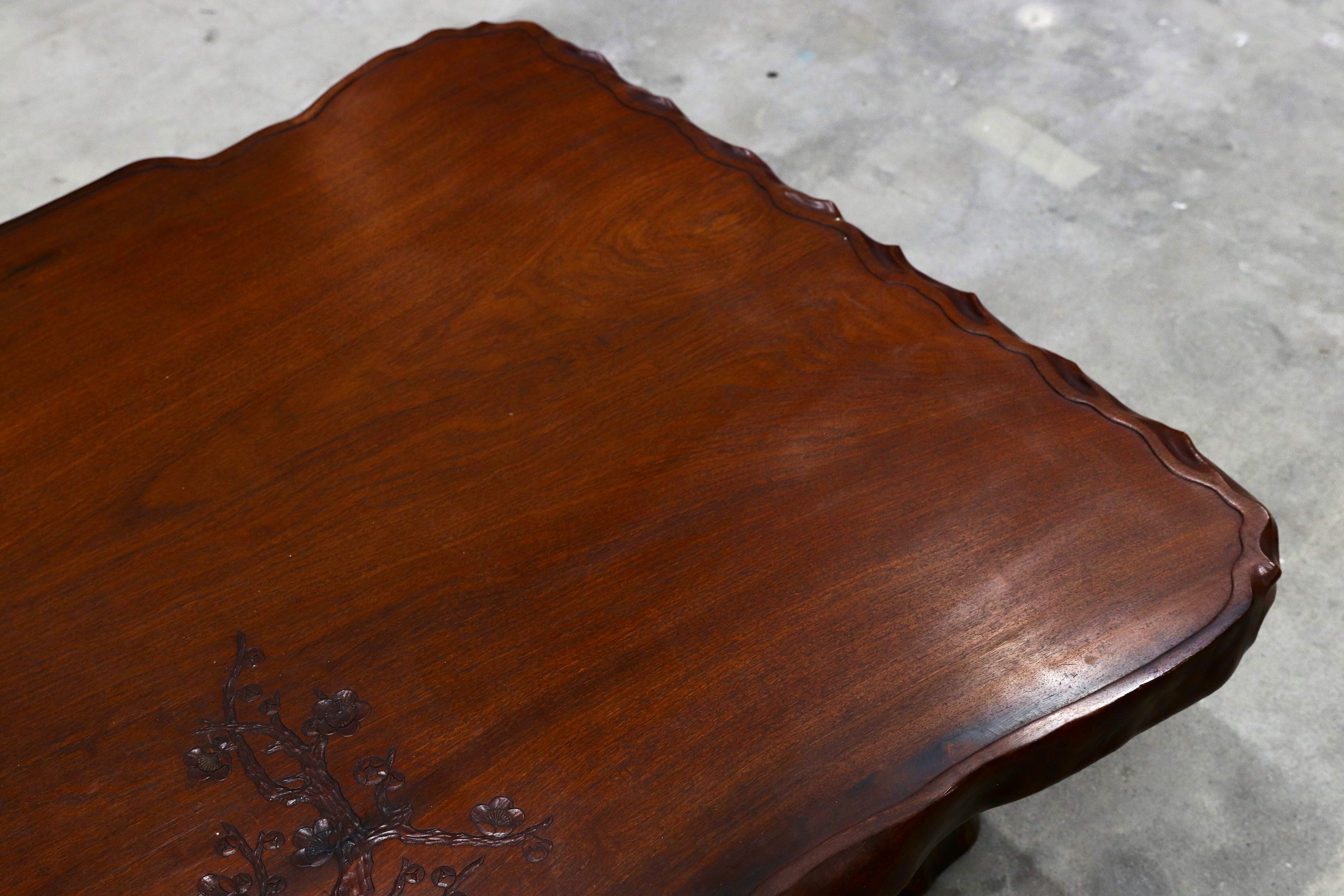 GMIH371○花梨材 座卓 センターテーブル リビングテーブル ローテーブル 和室 座敷 和家具 レトロ アンティーク