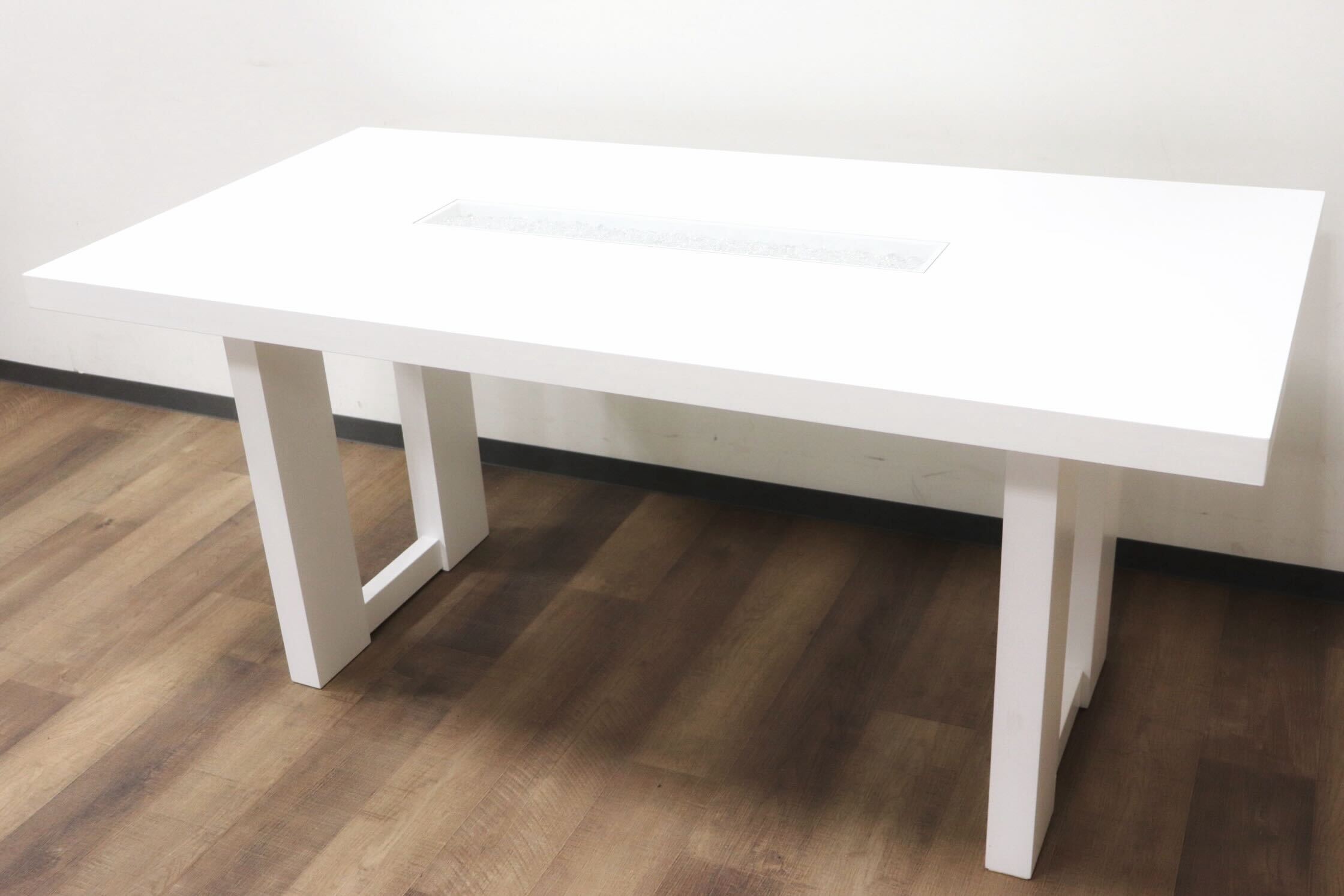 GMGK452○秋田木工 / AKIMOKU N-T004 ダイニングテーブル 食卓テーブル IDC大塚家具 ホワイト スタイリッシュ モダン 約22万
