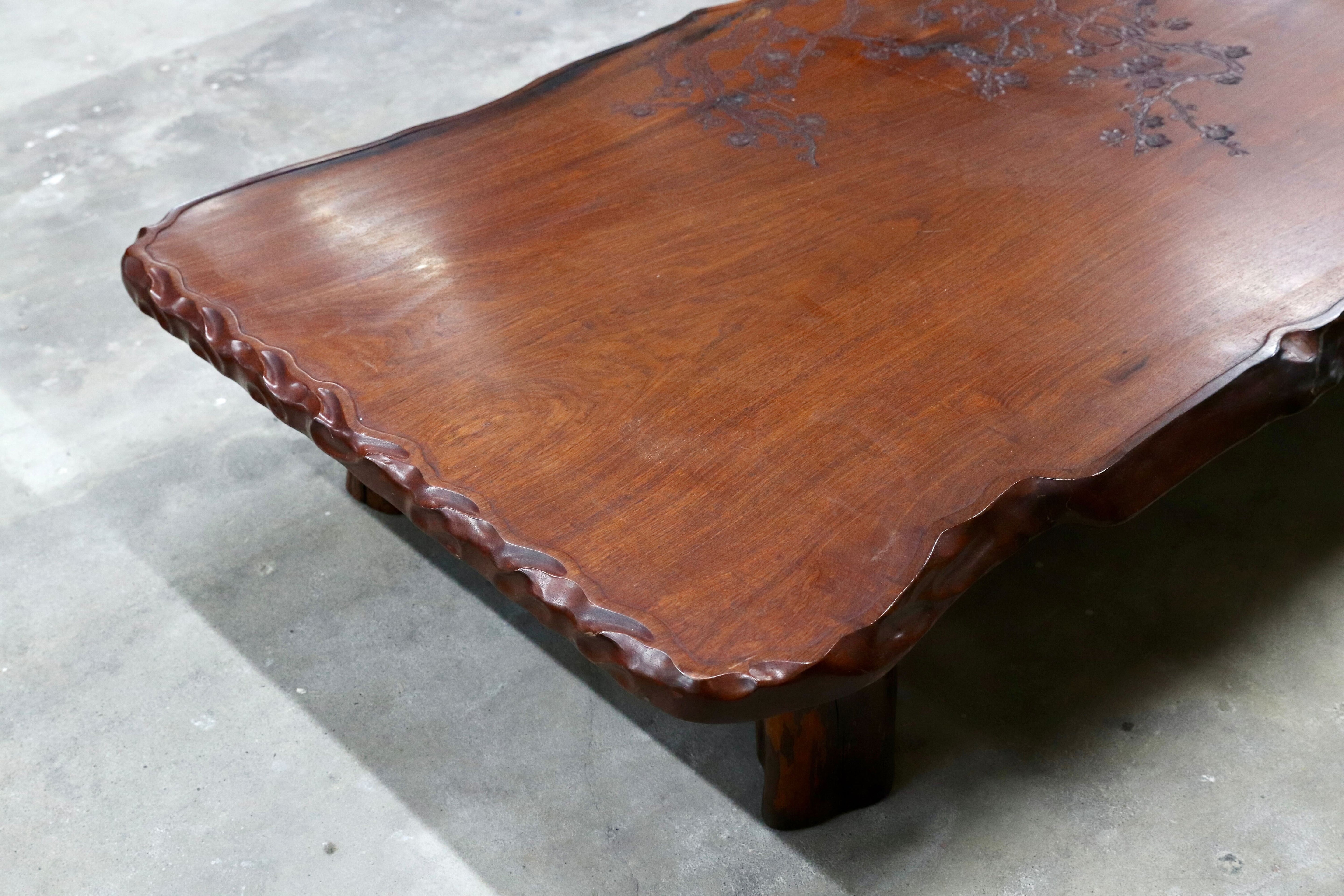 GMIH371○花梨材 座卓 センターテーブル リビングテーブル ローテーブル 和室 座敷 和家具 レトロ アンティーク