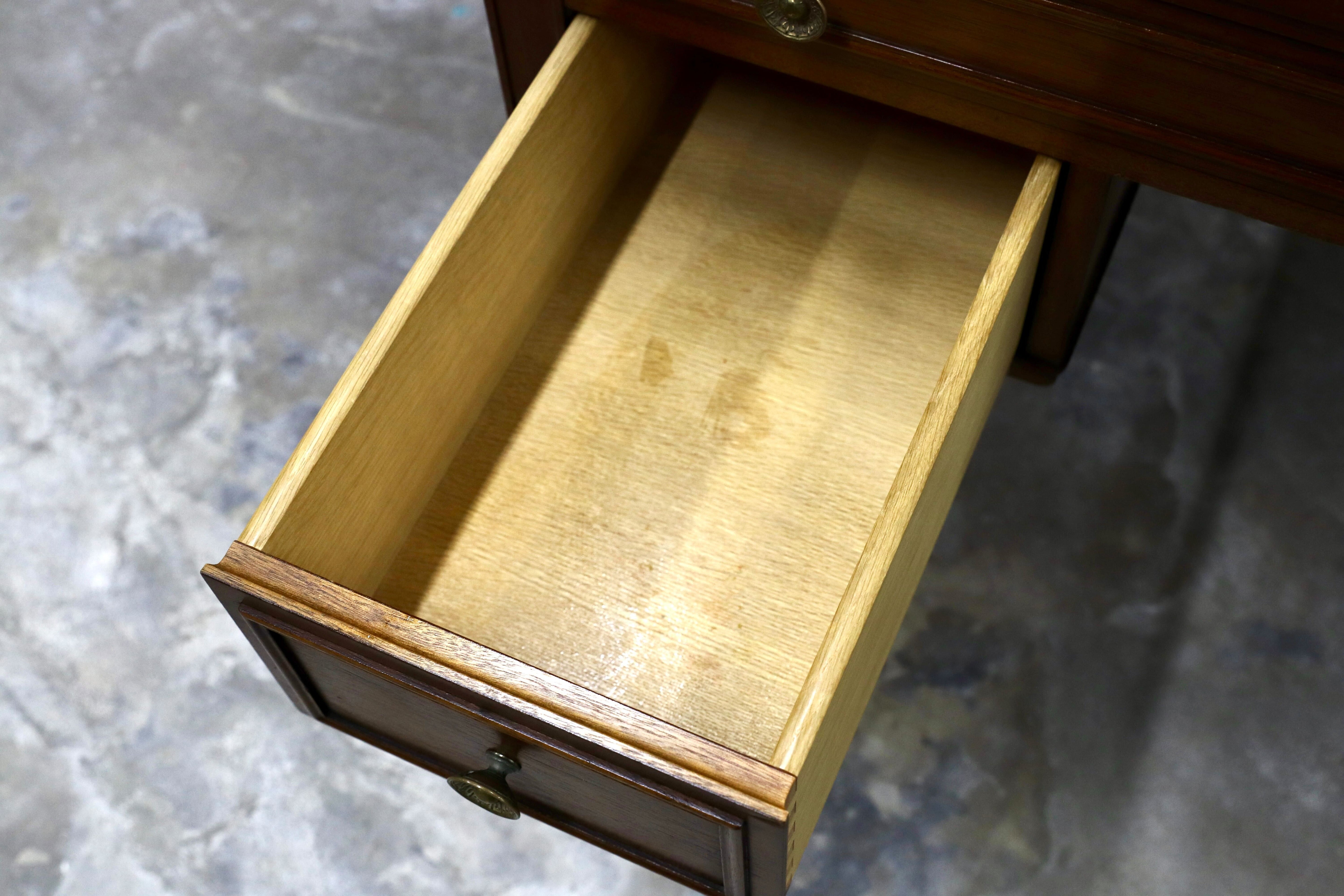 GMIK406○DREXEL HERITAGE / ドレクセルヘリテイジ トライユン 学習机 デスク 書斎机 US クラシック ヴィンテージ 定価約42万
