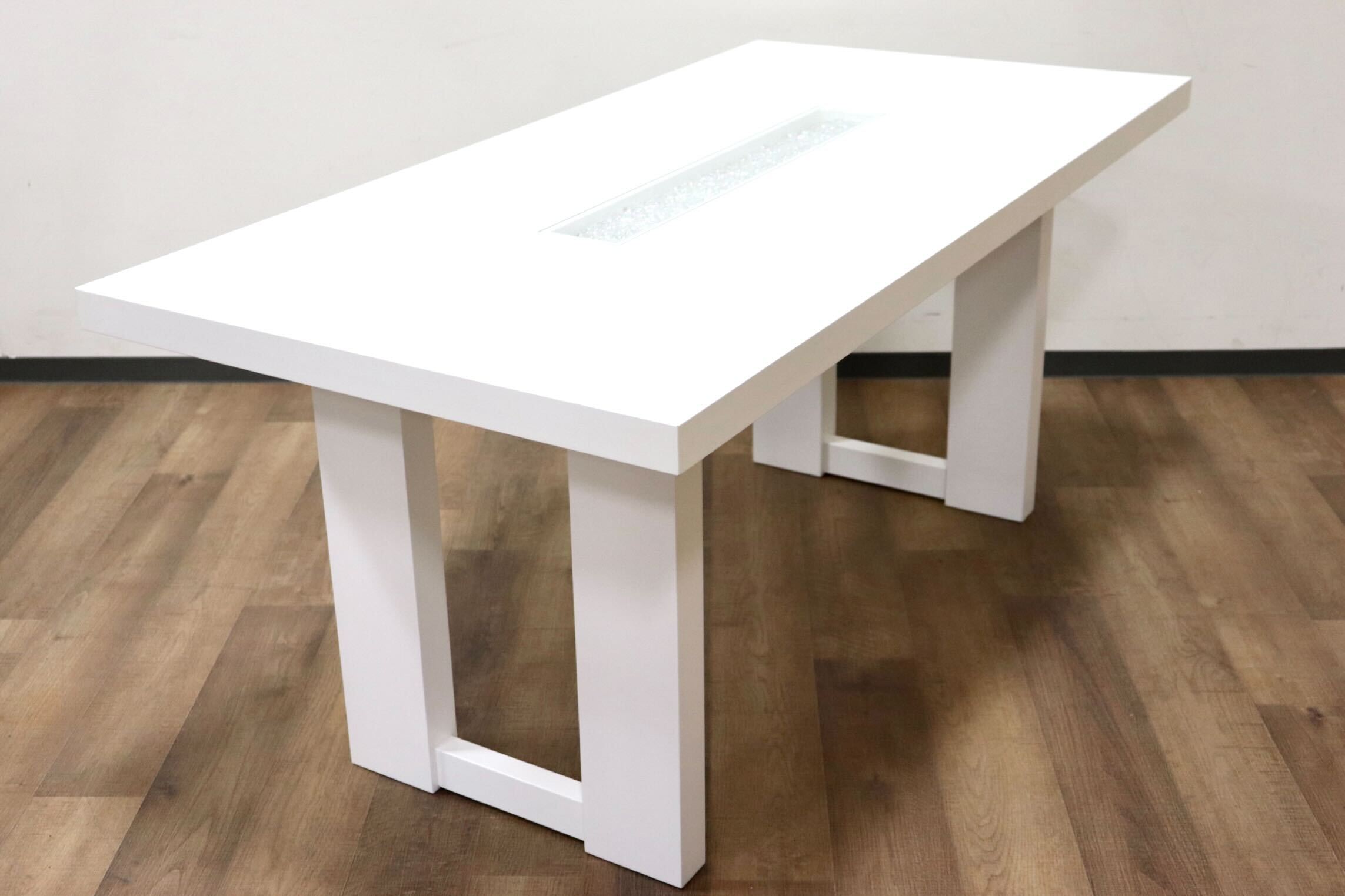 GMGK452○秋田木工 / AKIMOKU N-T004 ダイニングテーブル 食卓テーブル IDC大塚家具 ホワイト スタイリッシュ モダン 約22万