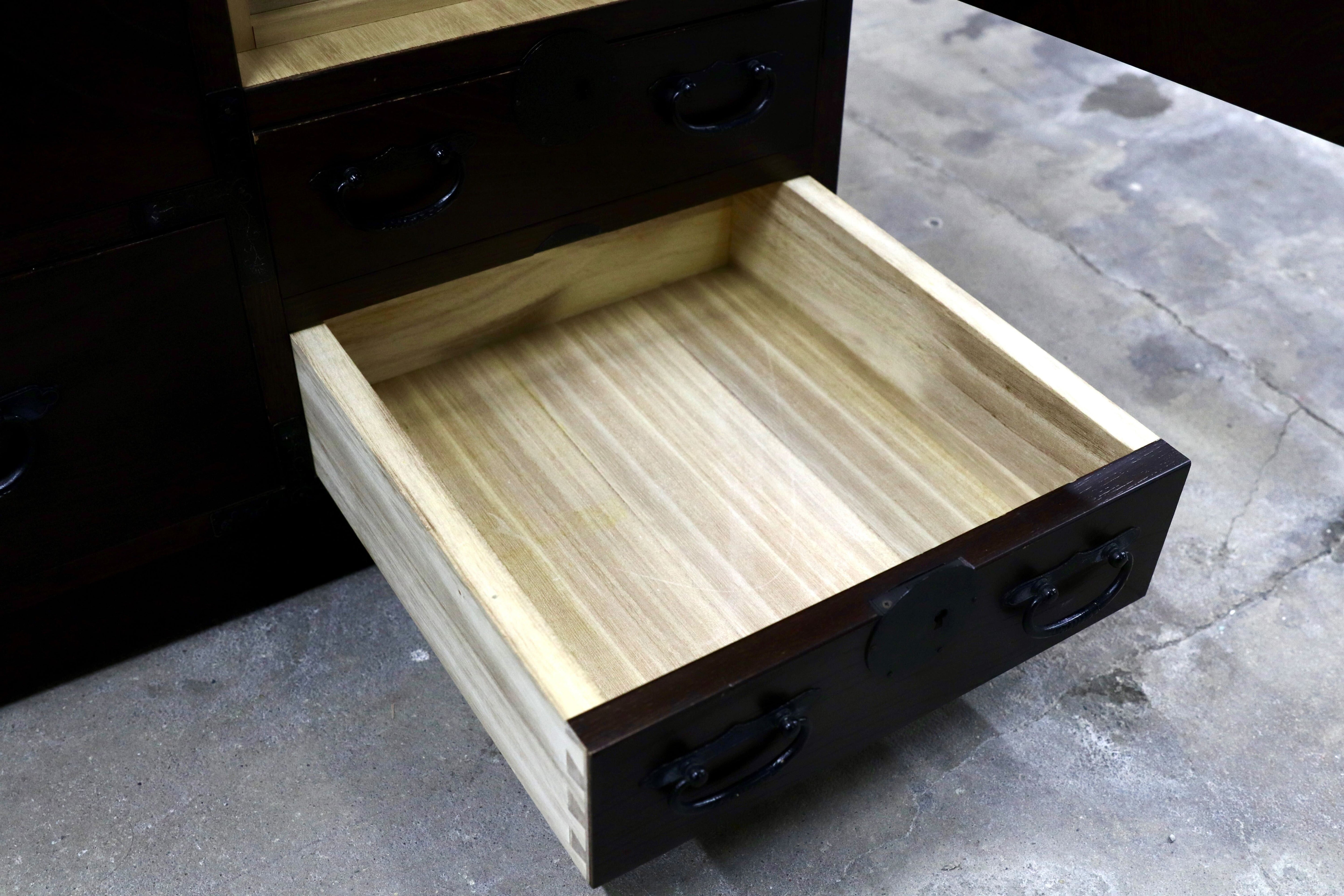 GMIK648A○青木産業 江戸 箪笥 タンス サイドボード リビングボード アンティーク 和家具 レトロ 古民家 家具