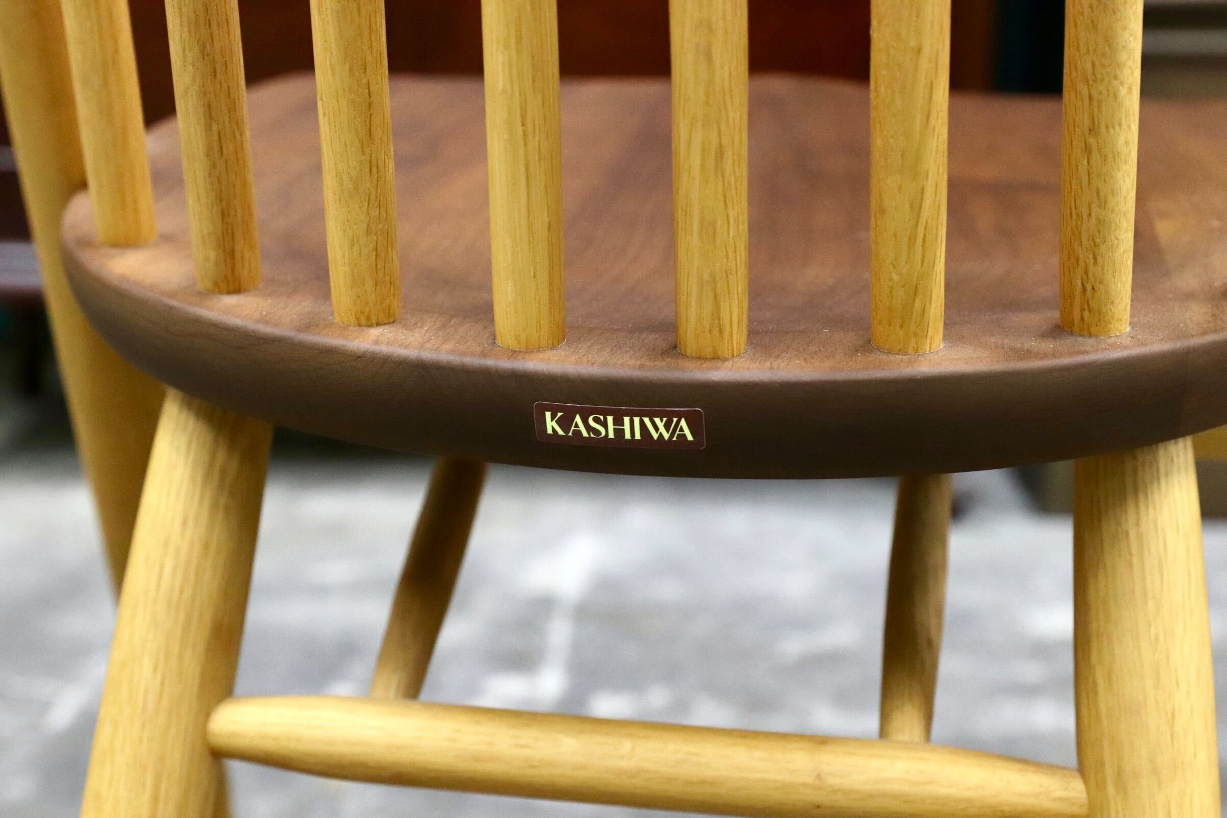 GMJS105B○KASHIWA / 柏木工 CIVIL シビル CC71K ダイニングチェア ウォールナット材×オーク材 国産家具 定価約6.3万円 展示品