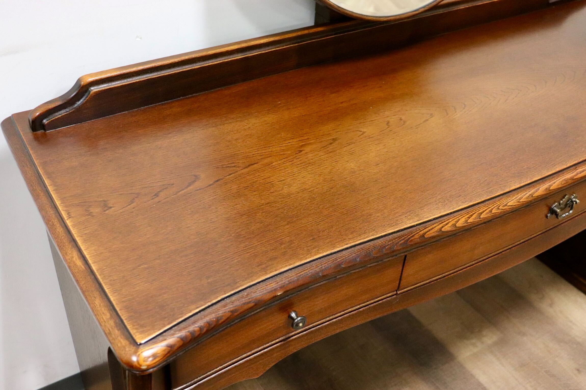GMHS106○松永工房 CONTINUE カンティーニュ クラリッサ ドレッサー 化粧台 メイク台 チェア 椅子 楢材 クラシック エレガント 約28万 美品