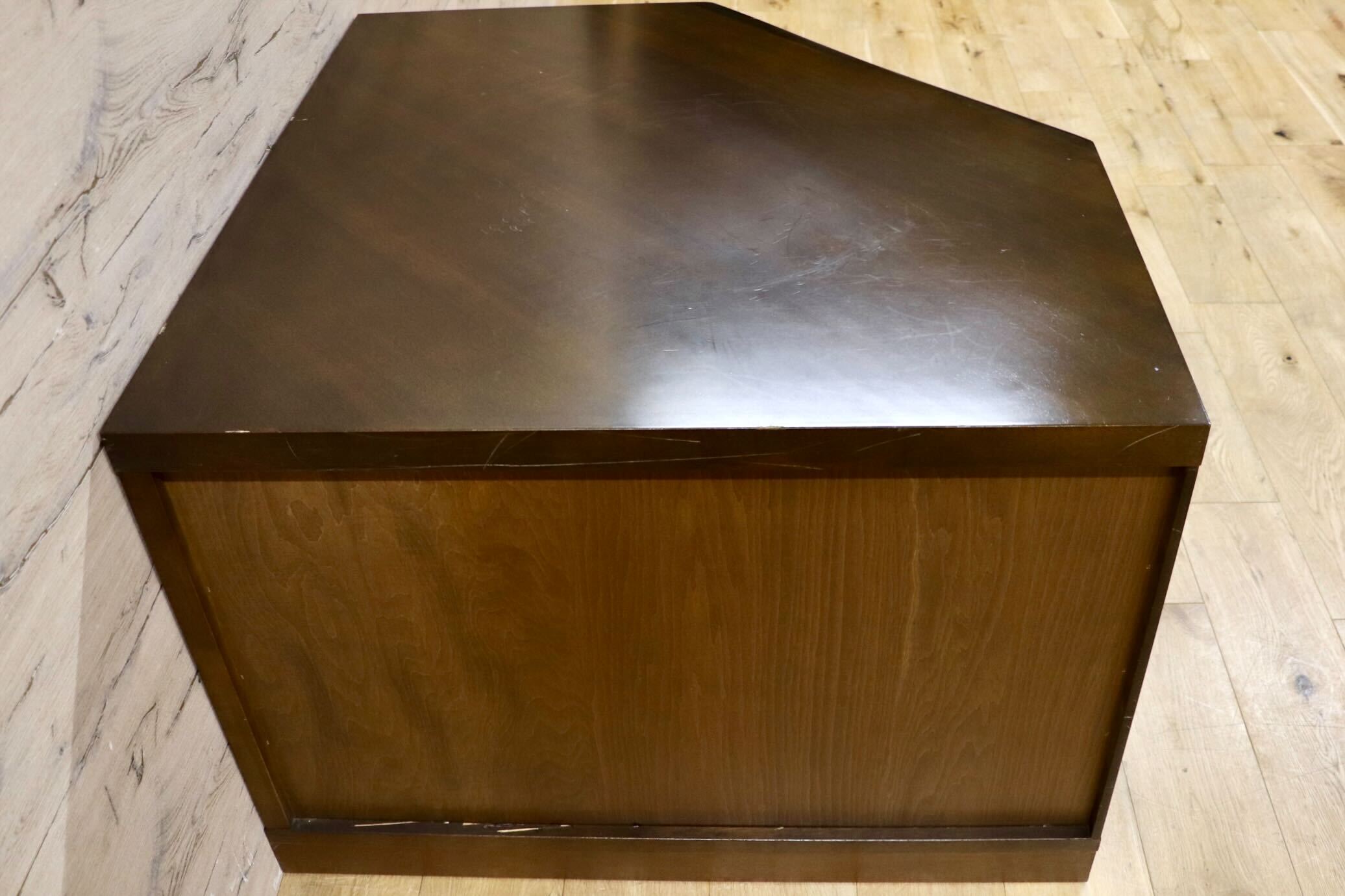 GMHH116○karimoku / カリモク コーナーテレビ台 コーナーキャビネット 飾り棚 リビング収納 オーク材 国産家具