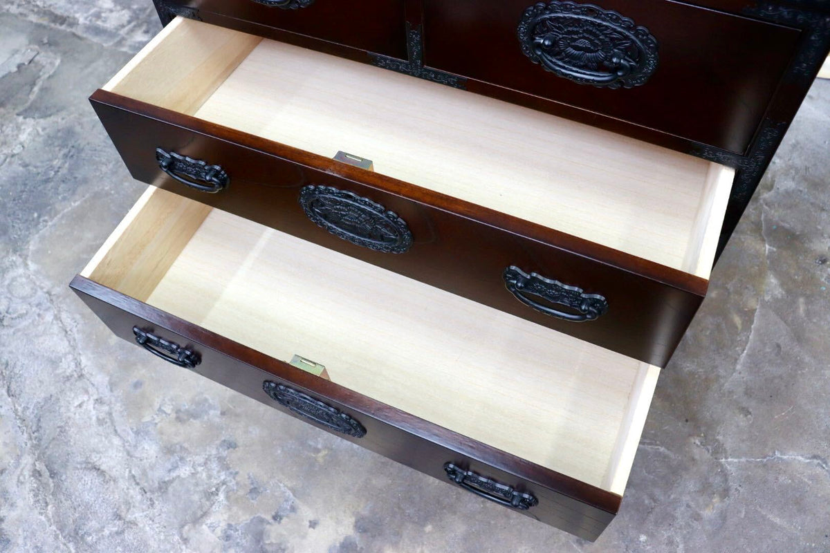 GMJS346○和箪笥 整理箪笥 衣装箪笥 チェスト 引き出し 収納家具 和家具 古民家 和室 和モダン レトロ ヴィンテージ