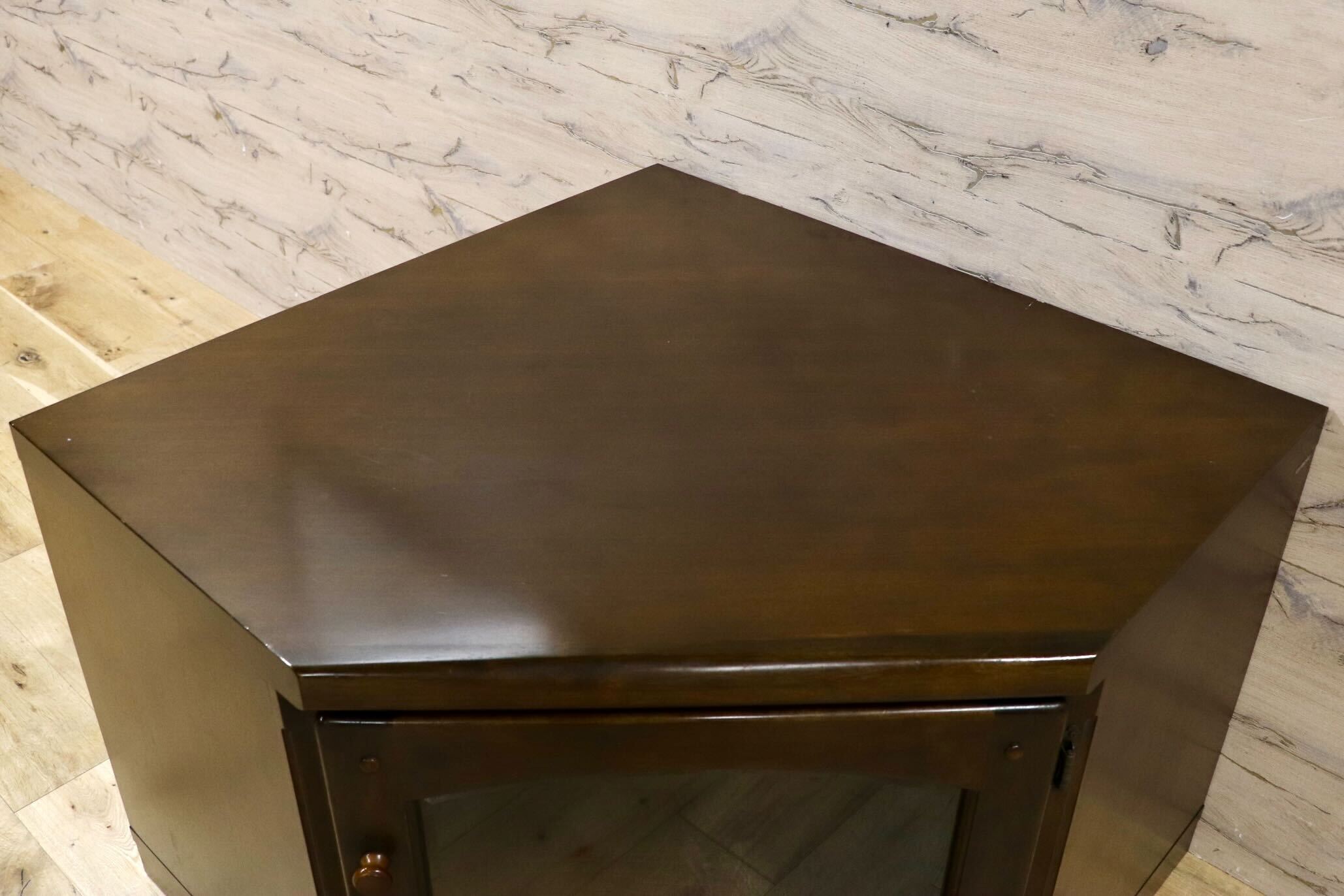 GMHH116○karimoku / カリモク コーナーテレビ台 コーナーキャビネット 飾り棚 リビング収納 オーク材 国産家具