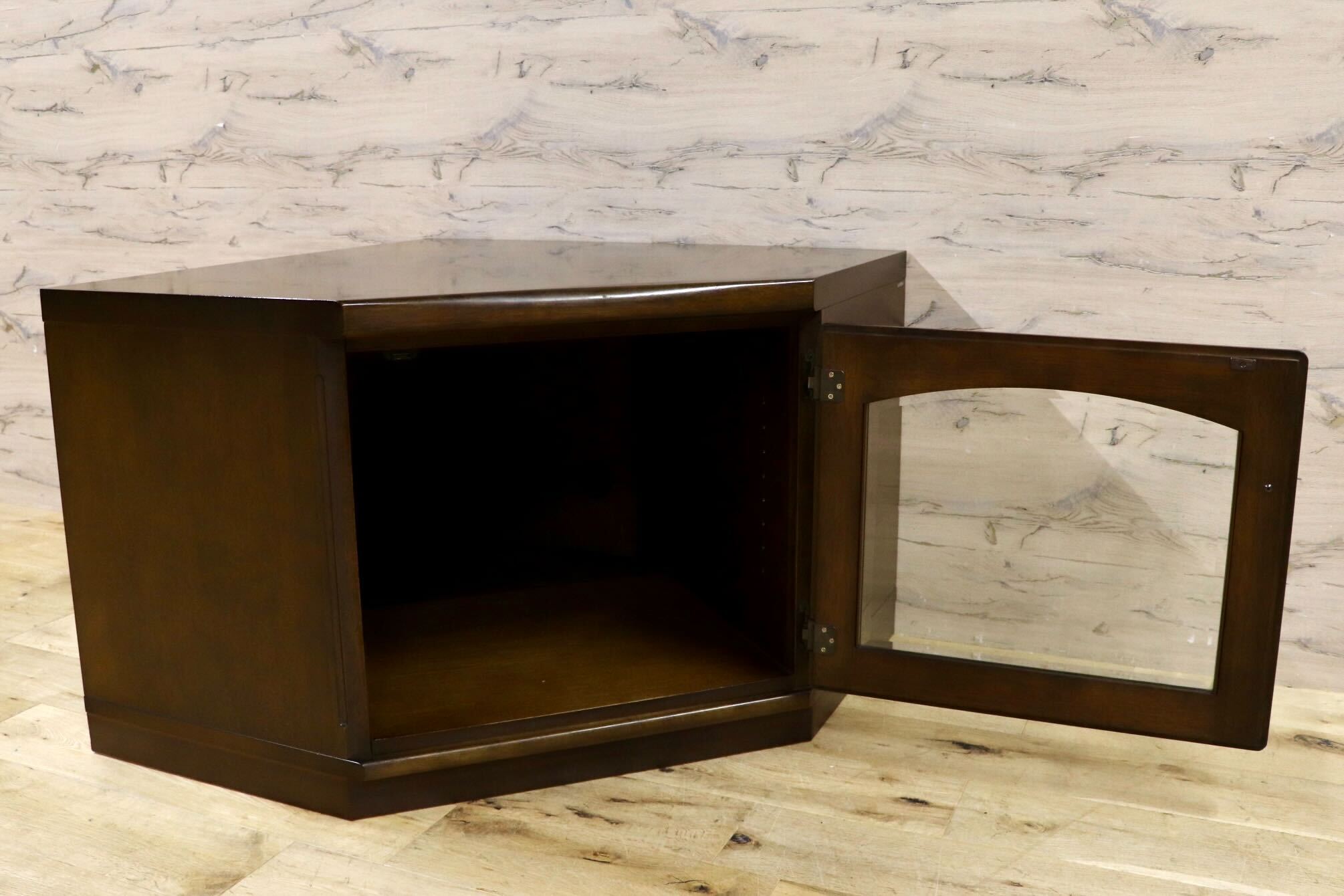 GMHH116○karimoku / カリモク コーナーテレビ台 コーナーキャビネット 飾り棚 リビング収納 オーク材 国産家具