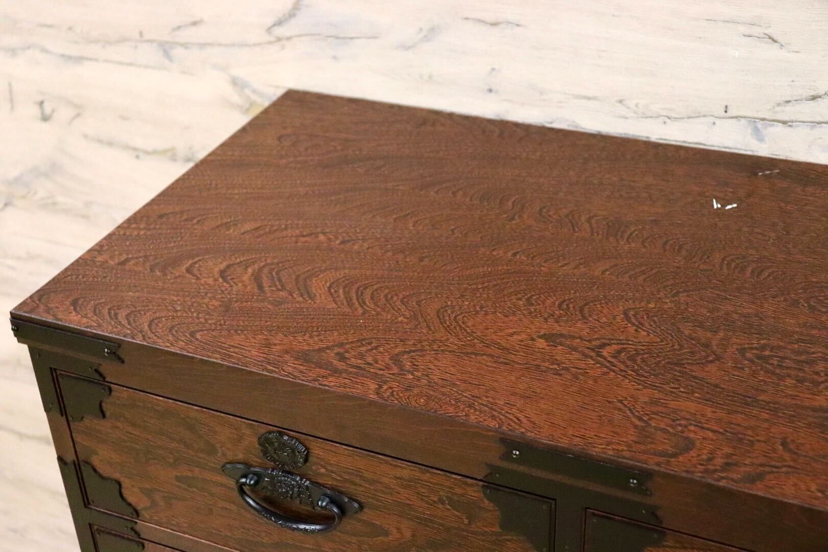 GMHH273B○時代箪笥 整理箪笥 民芸箪笥 伝統工芸 チェスト 和箪笥 和家具 和室 和モダン 古民家 レトロ 検)筑後民芸家具