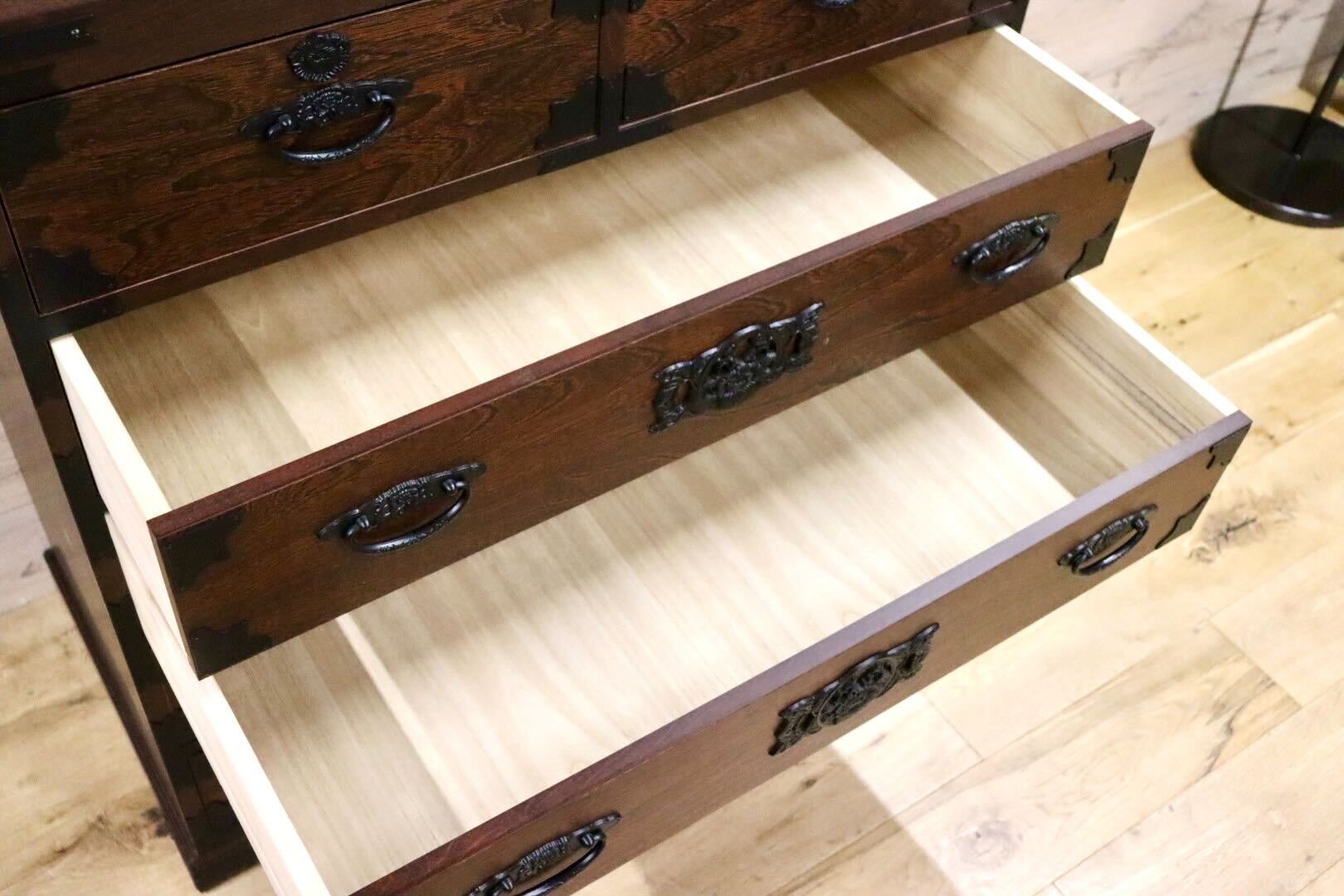 GMHH273B○時代箪笥 整理箪笥 民芸箪笥 伝統工芸 チェスト 和箪笥 和家具 和室 和モダン 古民家 レトロ 検)筑後民芸家具