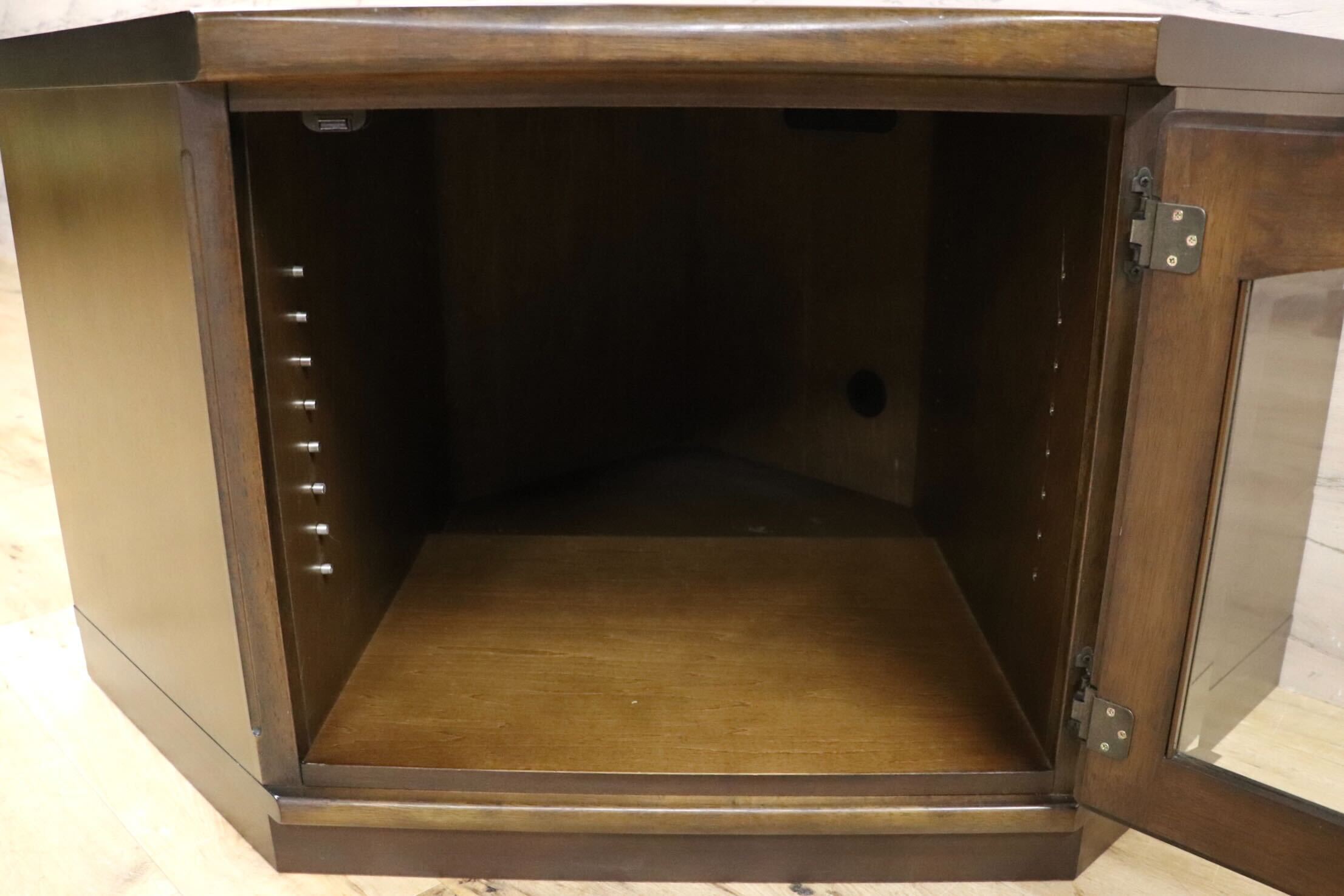GMHH116○karimoku / カリモク コーナーテレビ台 コーナーキャビネット 飾り棚 リビング収納 オーク材 国産家具